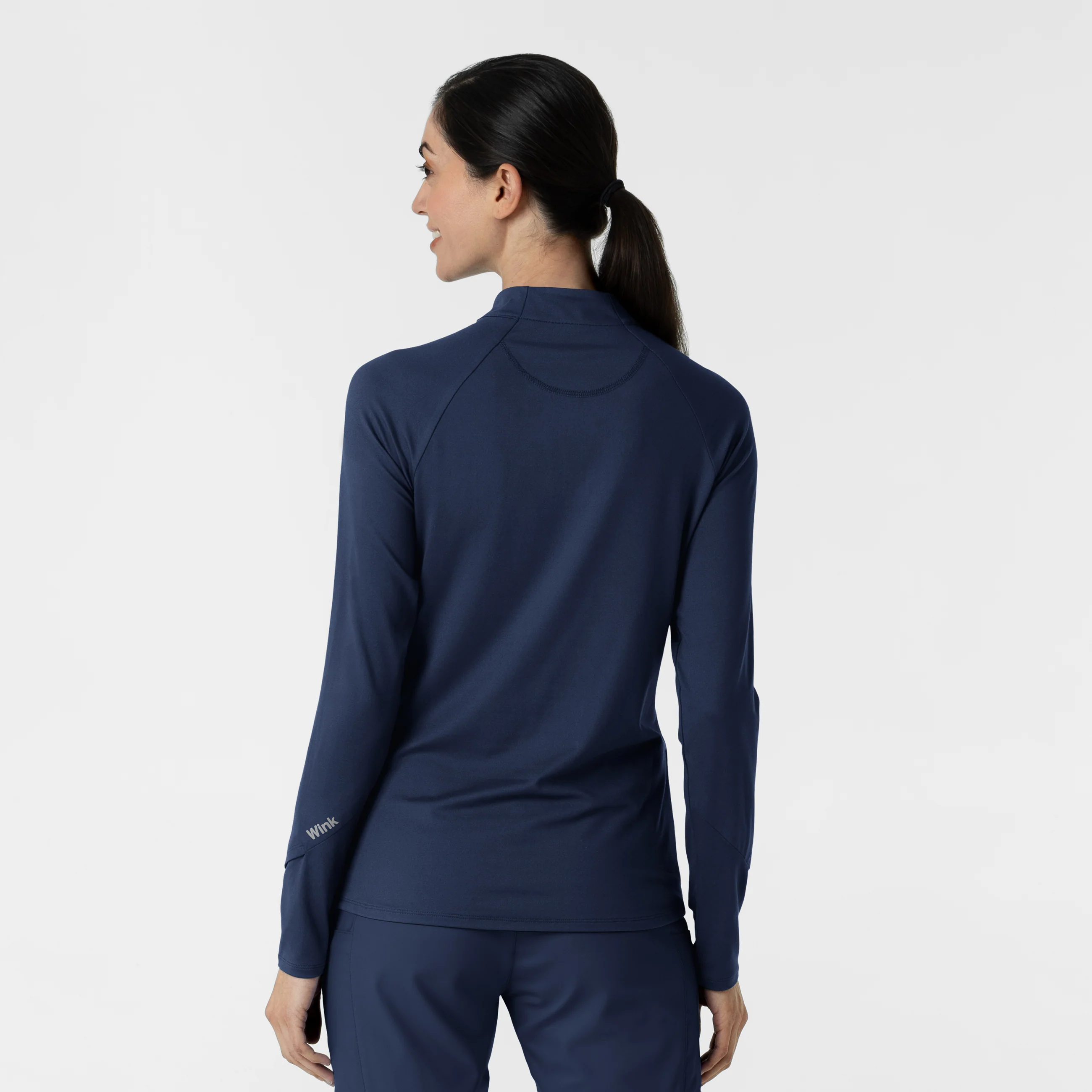 Women's Watch Window Quarter Zip Top - Navy - Image 2