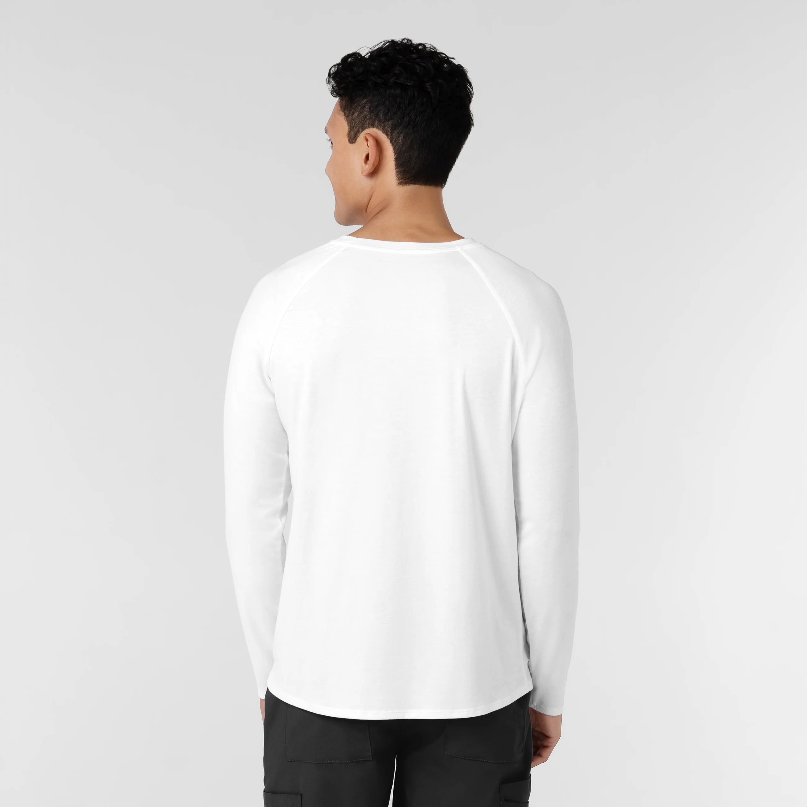 Men’s Essential Layer Long Sleeve - White - Image 2