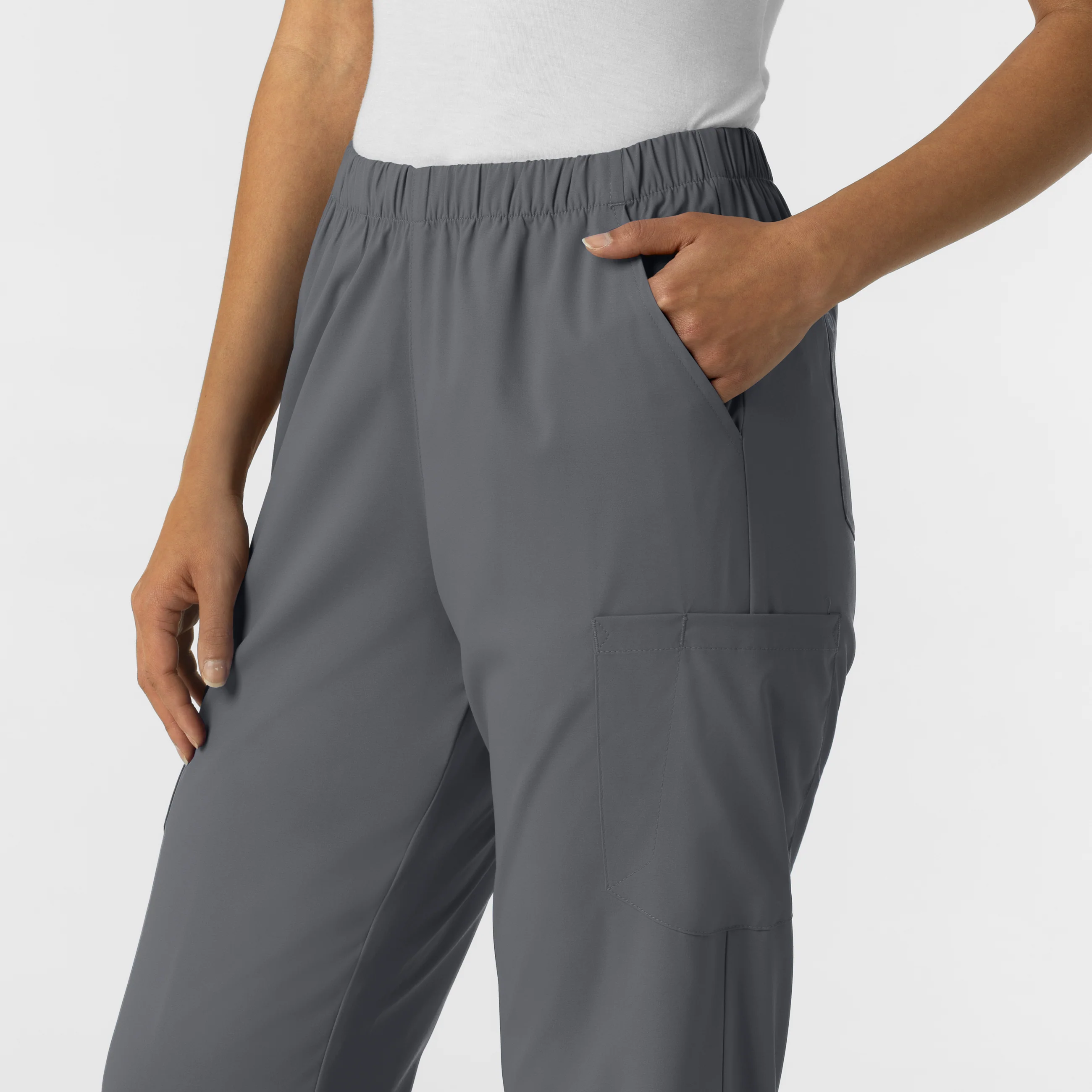 Boundless Unisex Straight Leg Scrub Pant - Pewter - Image 7