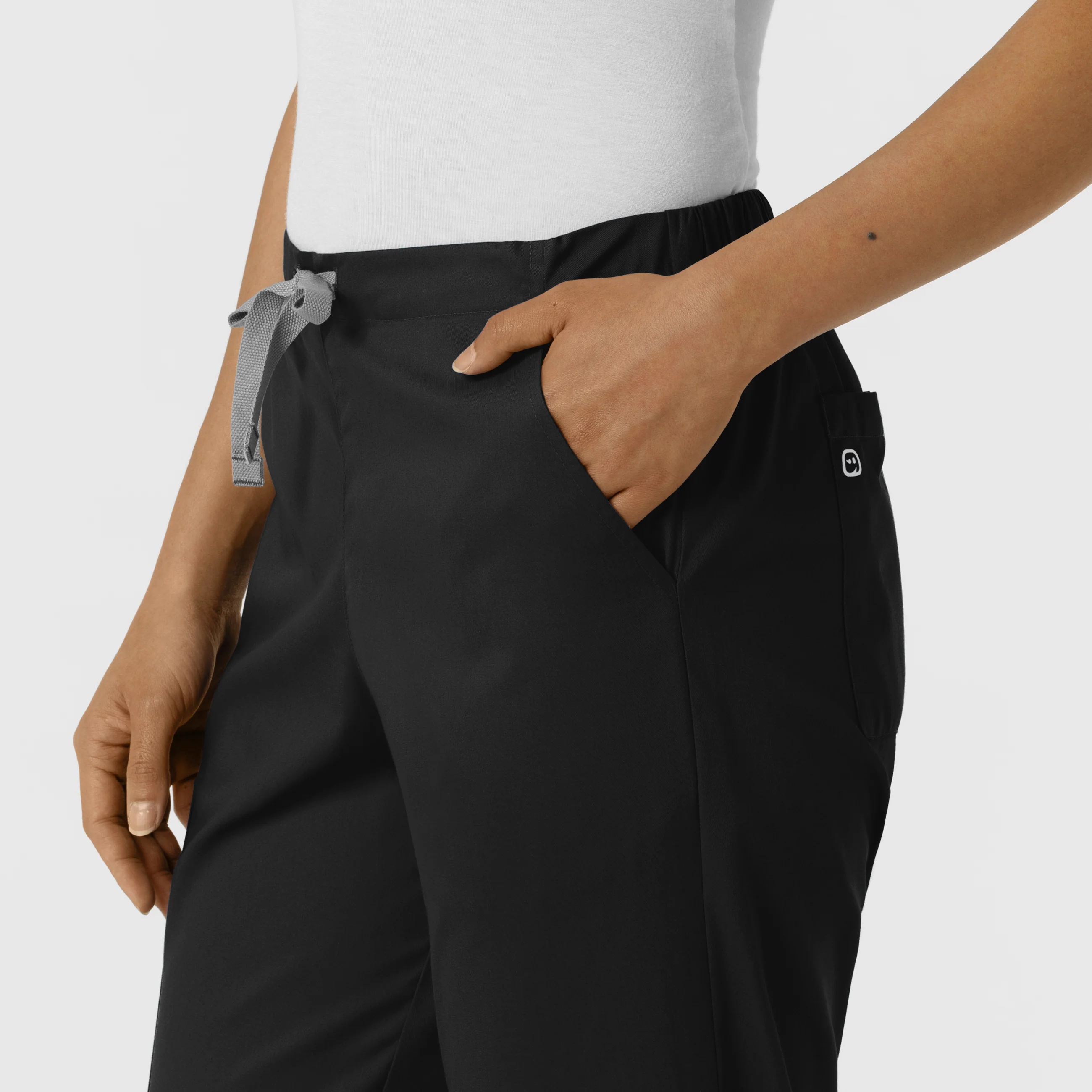 WORK Women's Cargo Jogger Scrub Pant - Black - Image 6