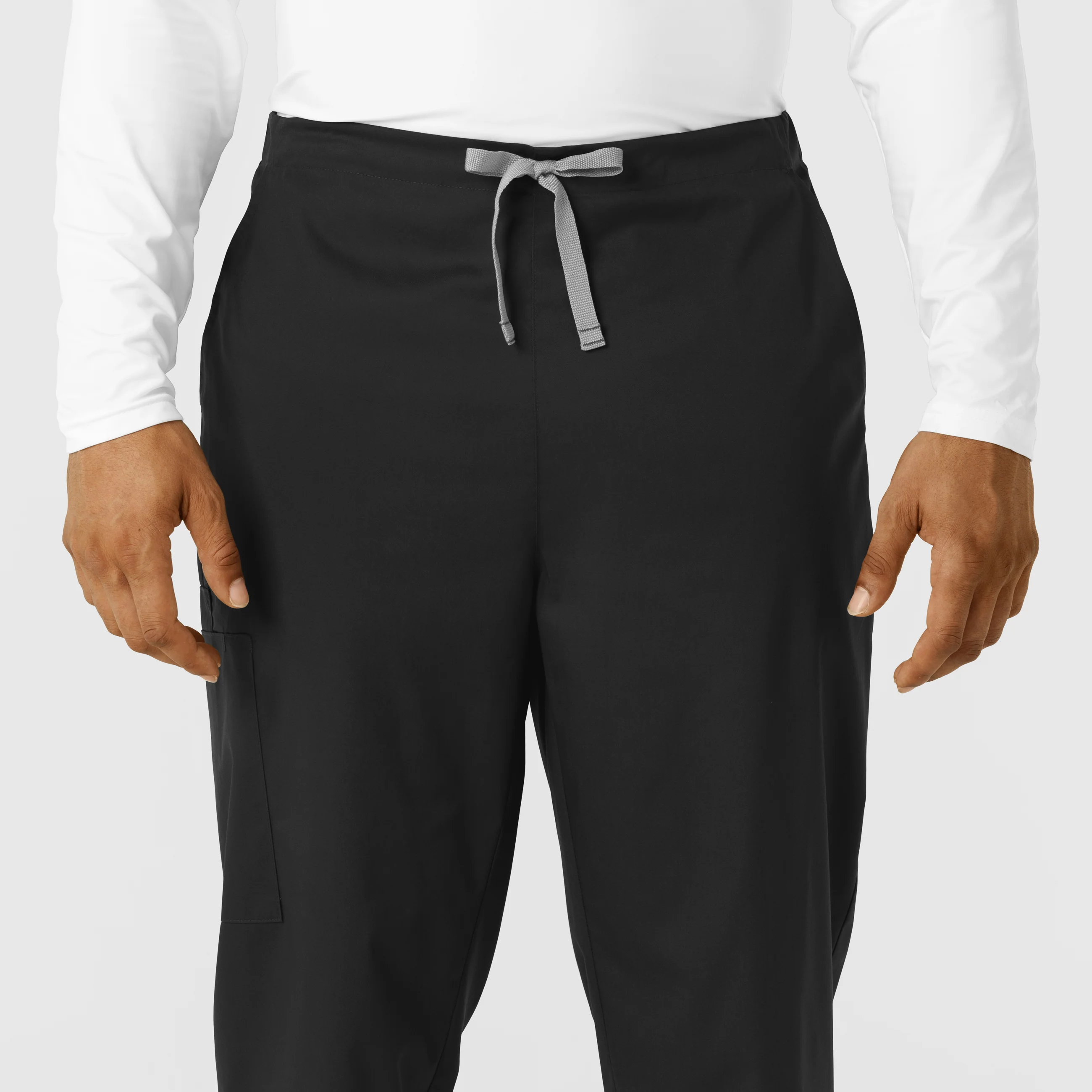 WORK Men's Cargo Jogger Scrub Pant - Black - Image 5