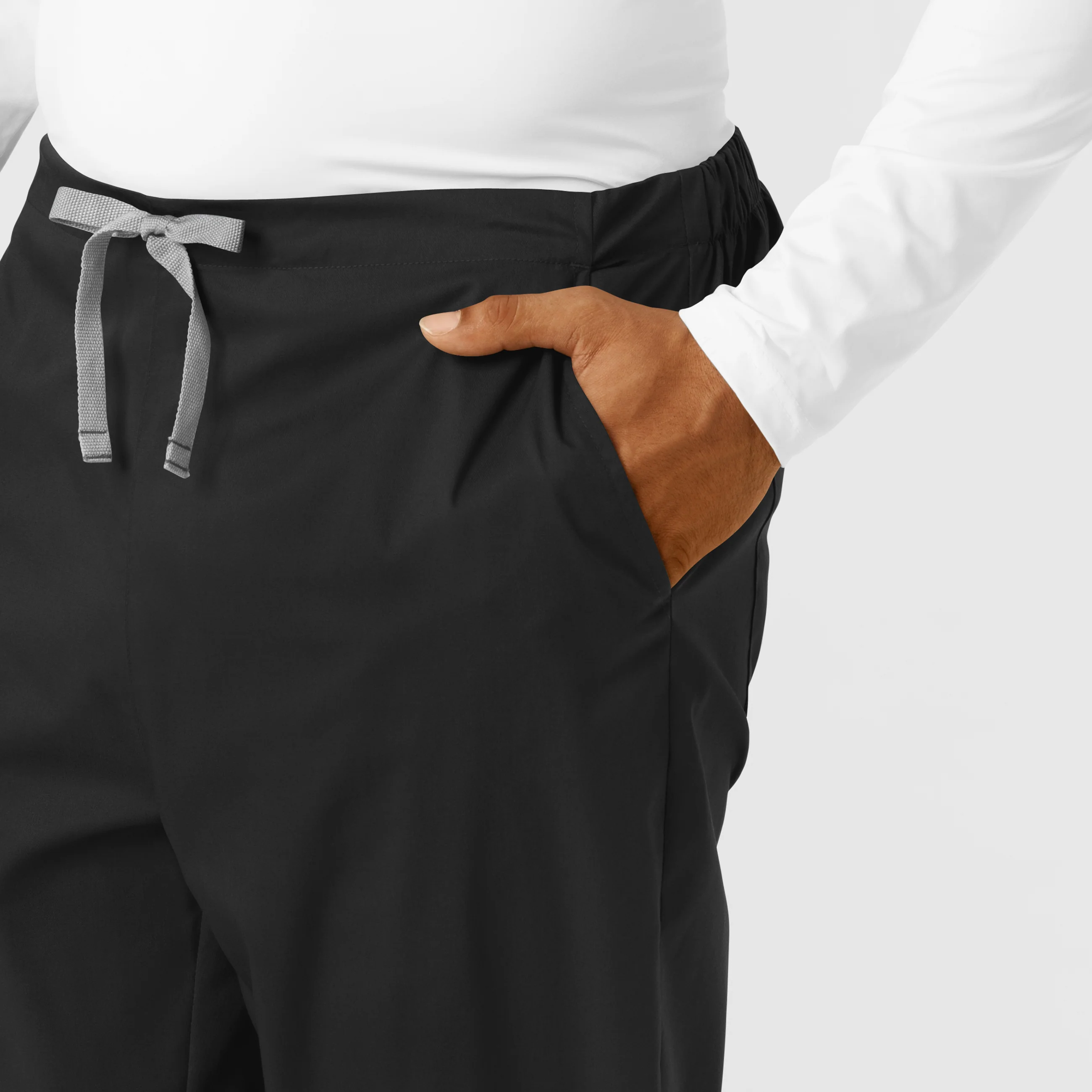 WORK Men's Cargo Jogger Scrub Pant - Black - Image 7