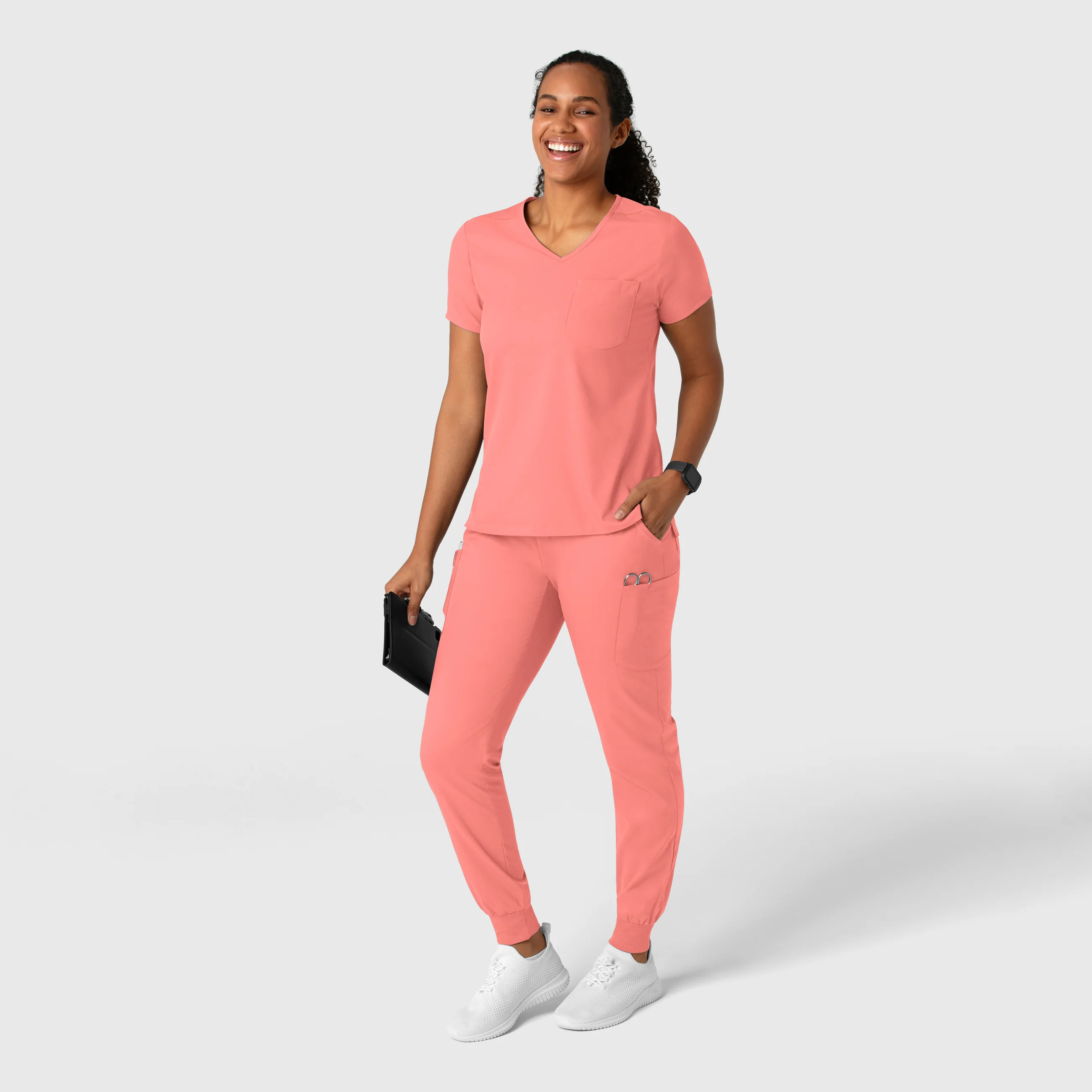 Boundless Women's Jogger Scrub Pant - Paradise Pink - Image 3