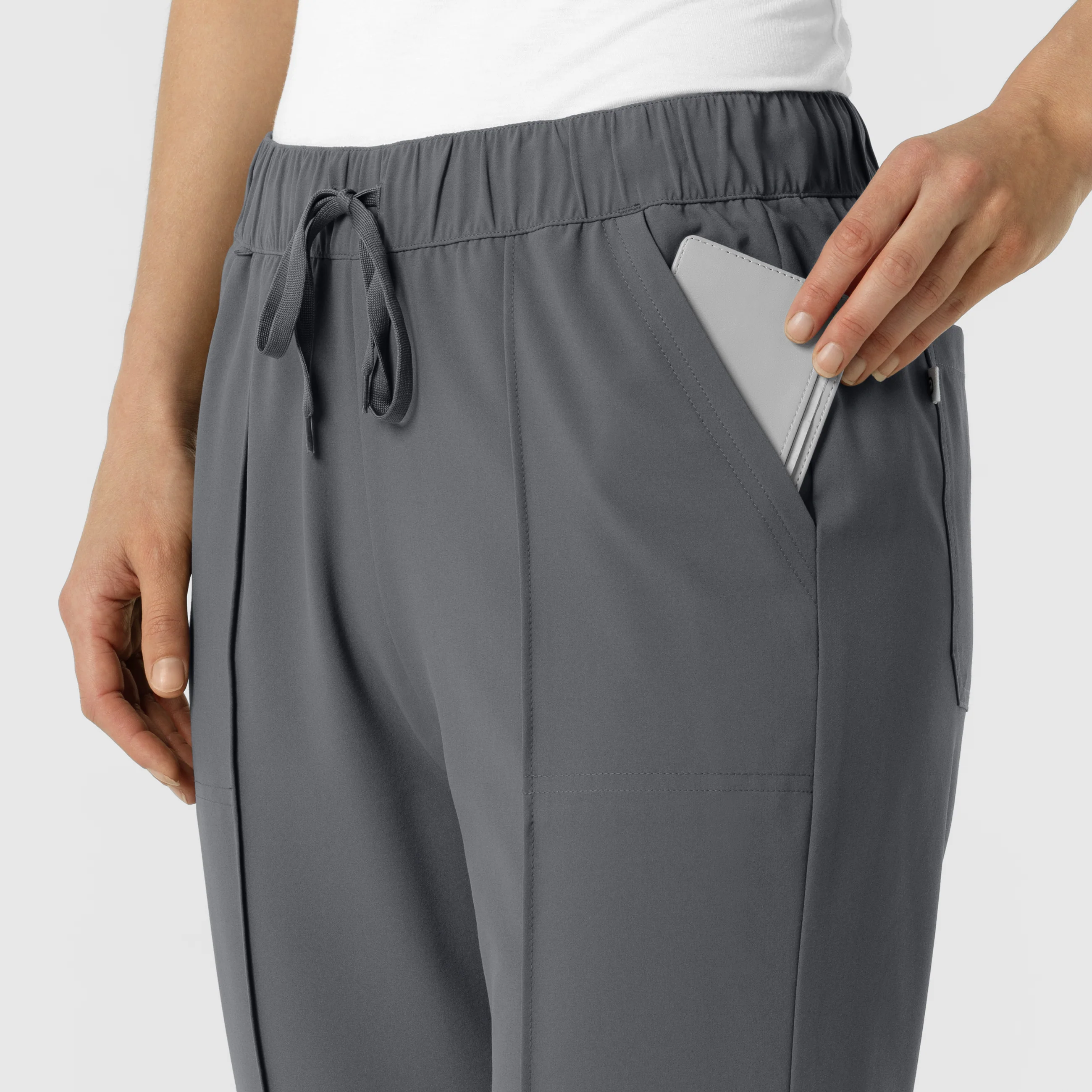 RENEW Women's Tapered Ankle Scrub Trouser - Pewter - Image 8