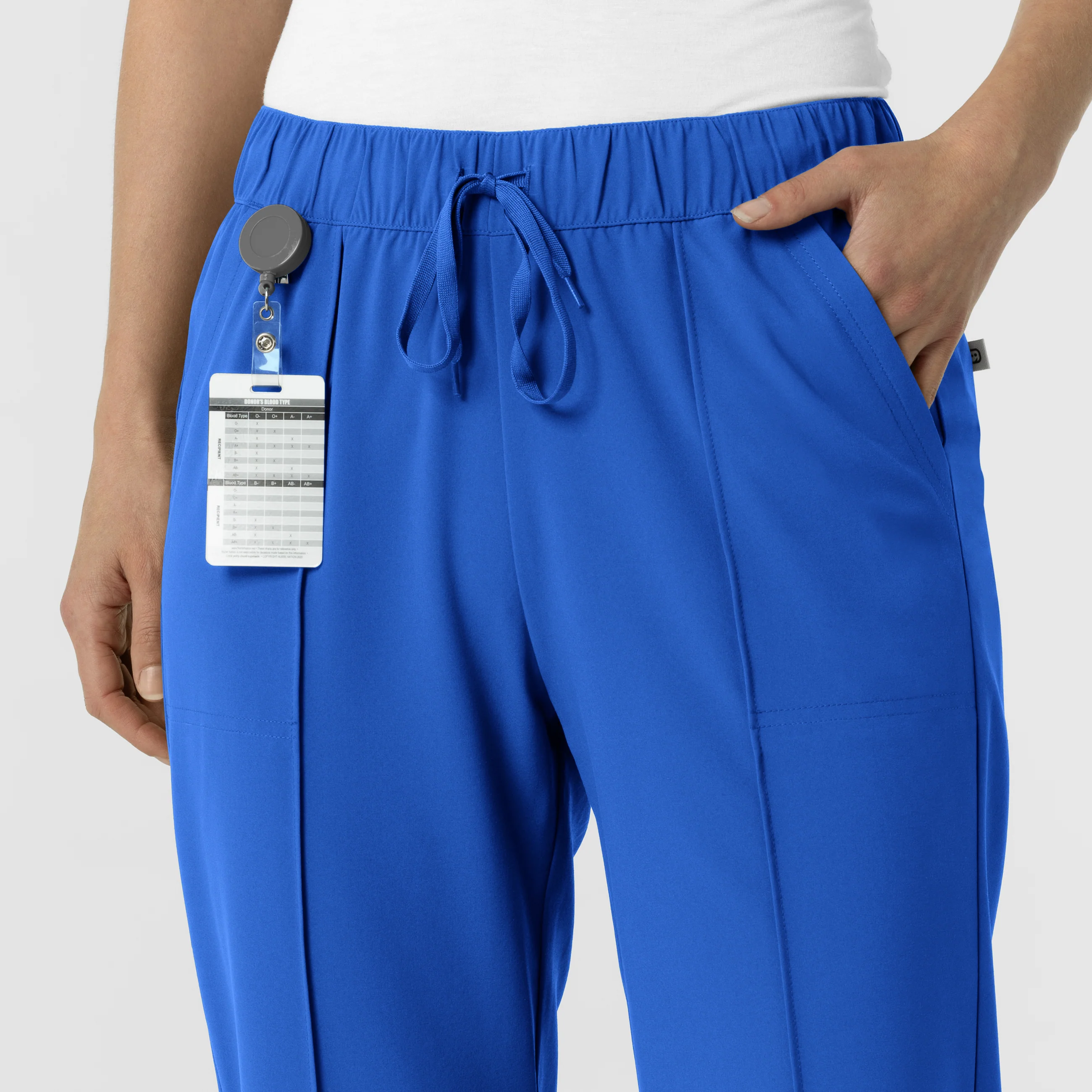 RENEW Women's Tapered Ankle Scrub Trouser - Royal - Image 6