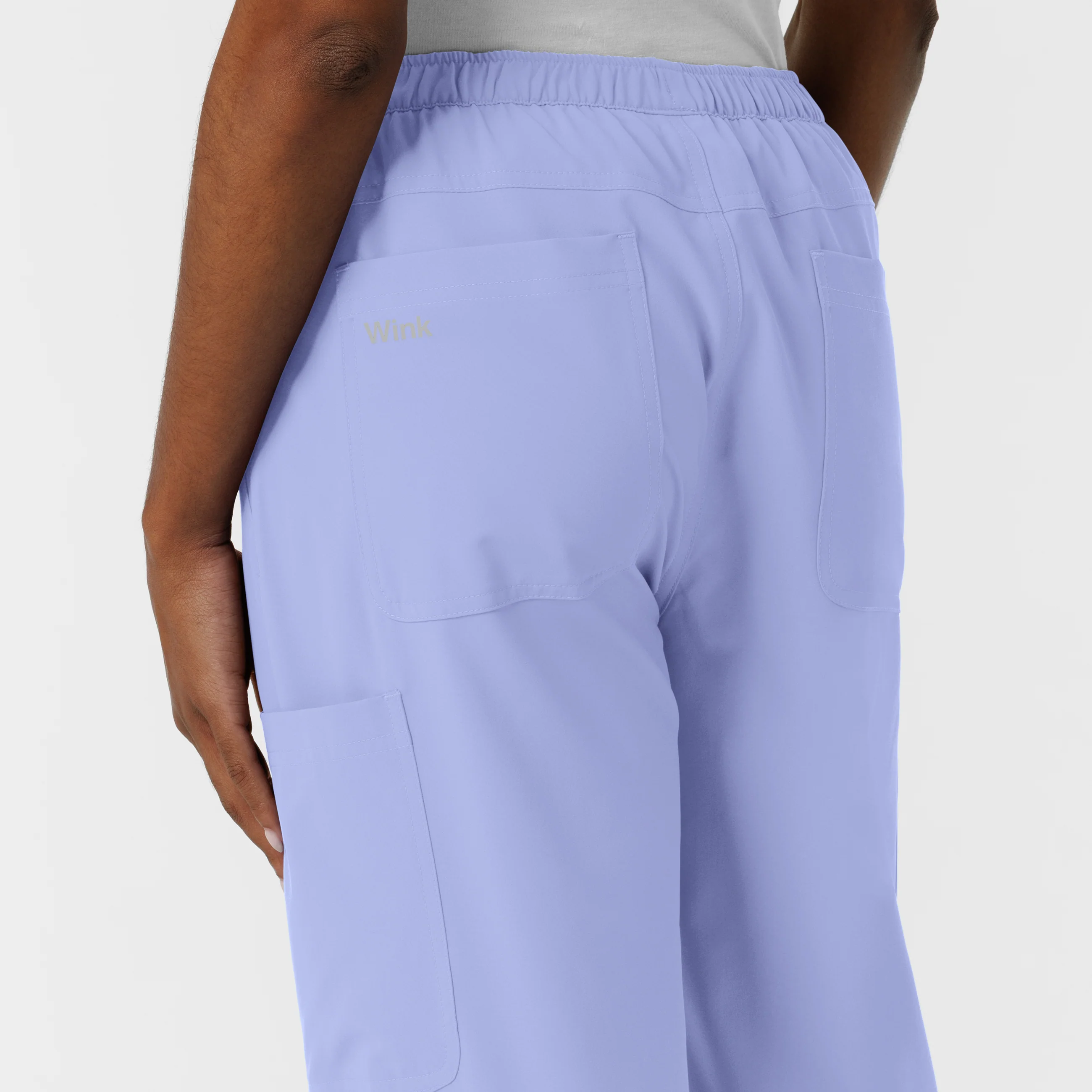 NURTUR Women's Straight Leg Cargo Scrub Pant - Ceil Blue - Image 11