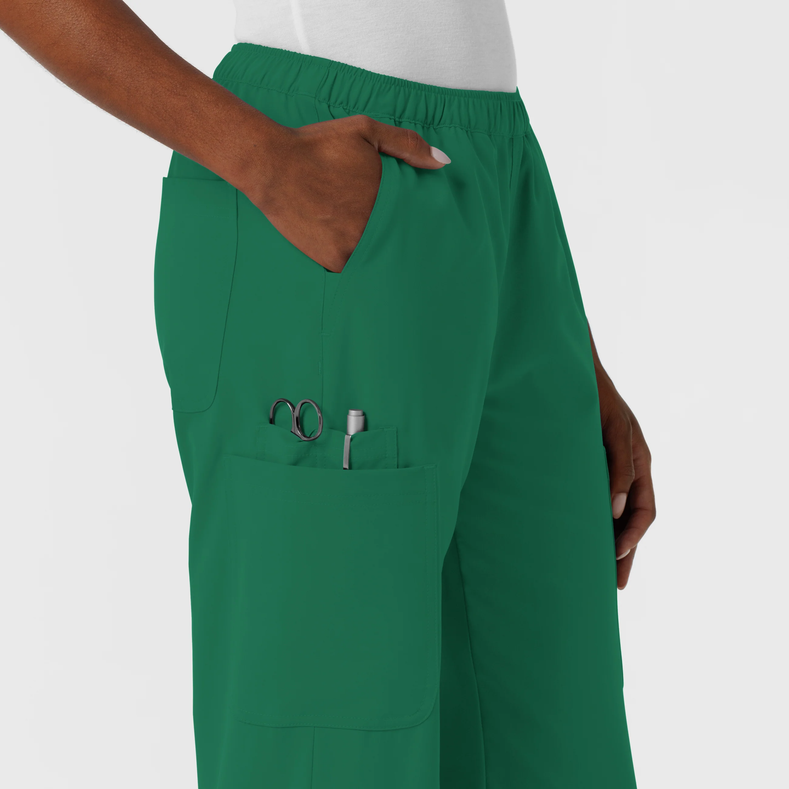 NURTUR Women's Straight Leg Cargo Scrub Pant - Hunter - Image 7