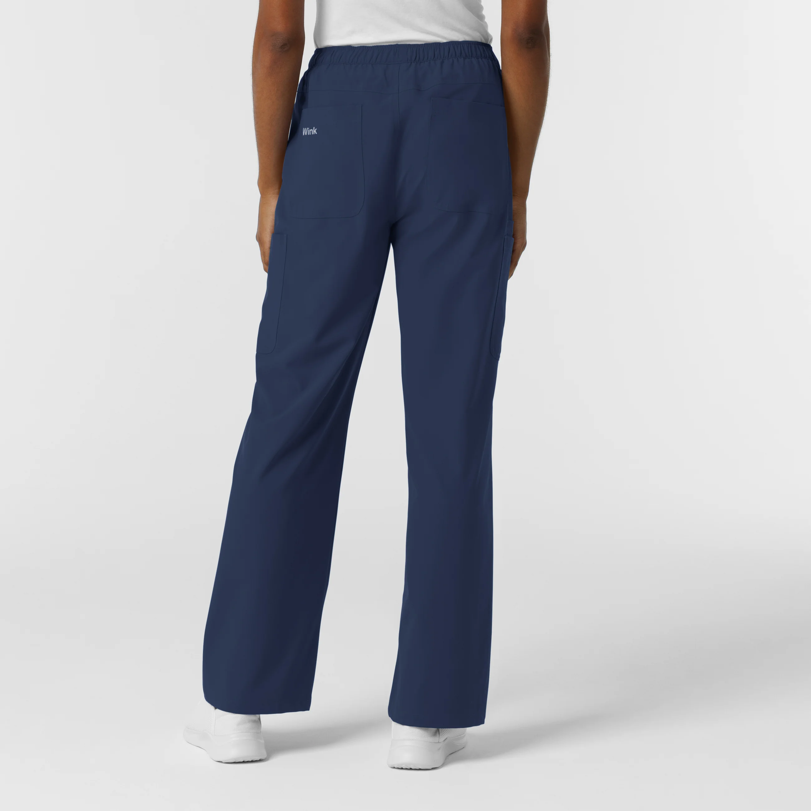 NURTUR Women's Straight Leg Cargo Scrub Pant - Navy - Image 3