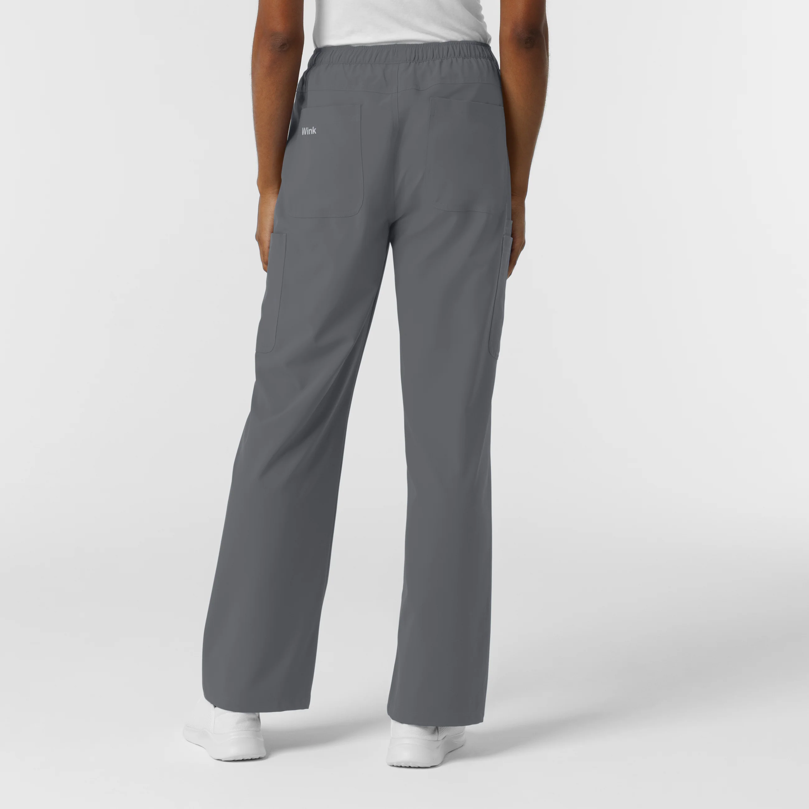 NURTUR Women's Straight Leg Cargo Scrub Pant - Pewter - Image 3