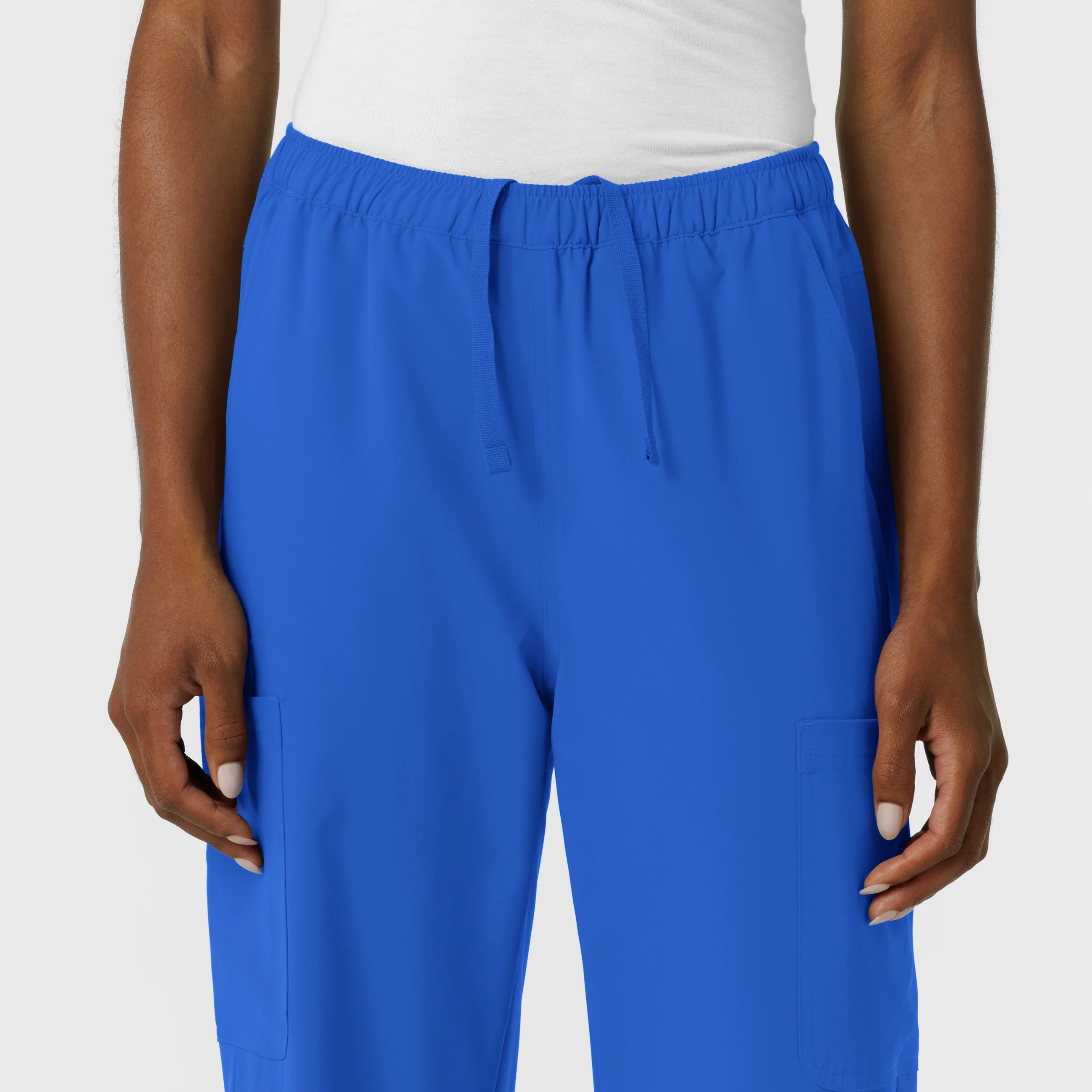 NURTUR Women's Straight Leg Cargo Scrub Pant - Royal - Image 6