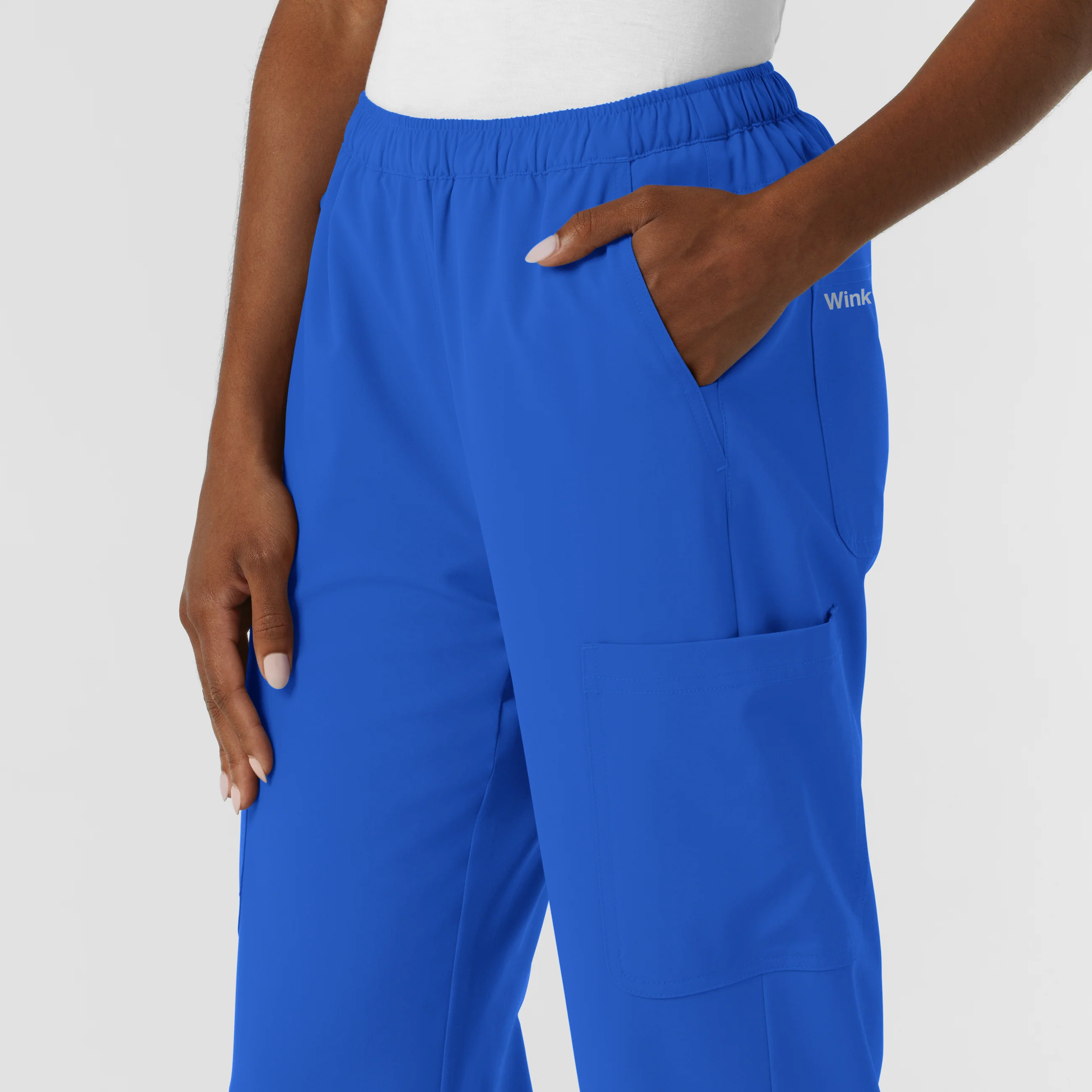 NURTUR Women's Straight Leg Cargo Scrub Pant - Royal - Image 8