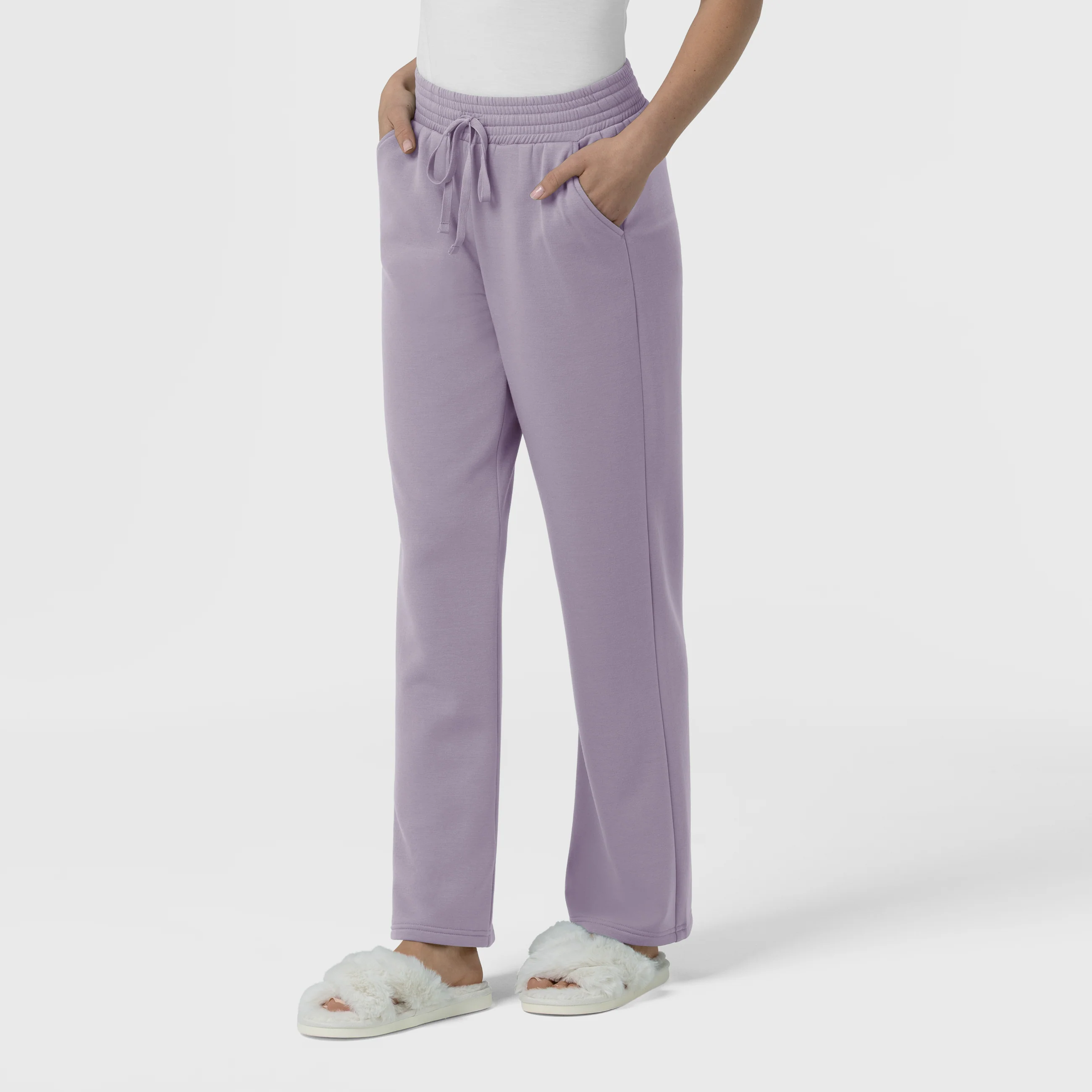 Unwind & Lounge Women's Fleece Wide Leg Pant - Wisteria