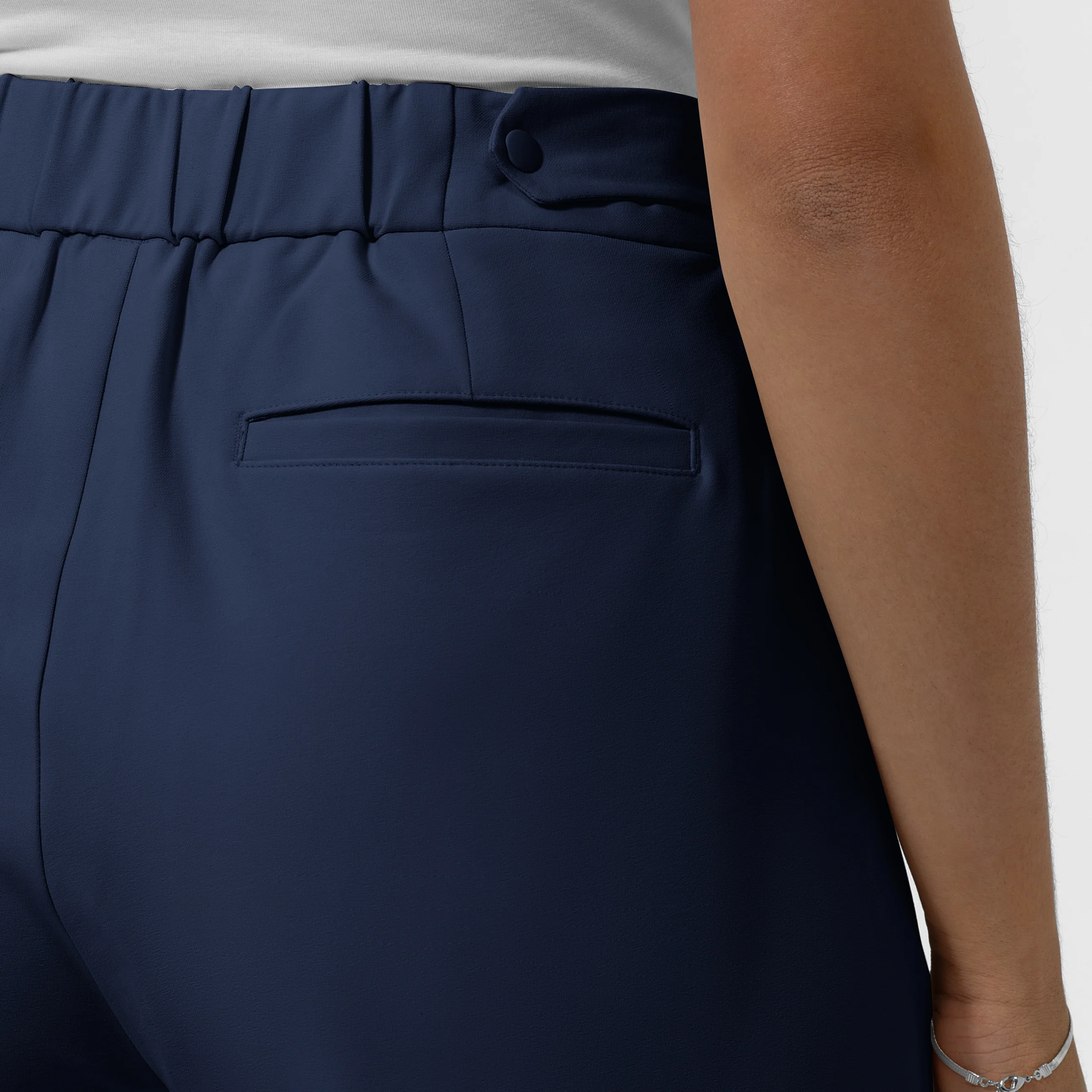 BLK Edit Women's Wide Leg Scrub Trouser - Navy - Image 6