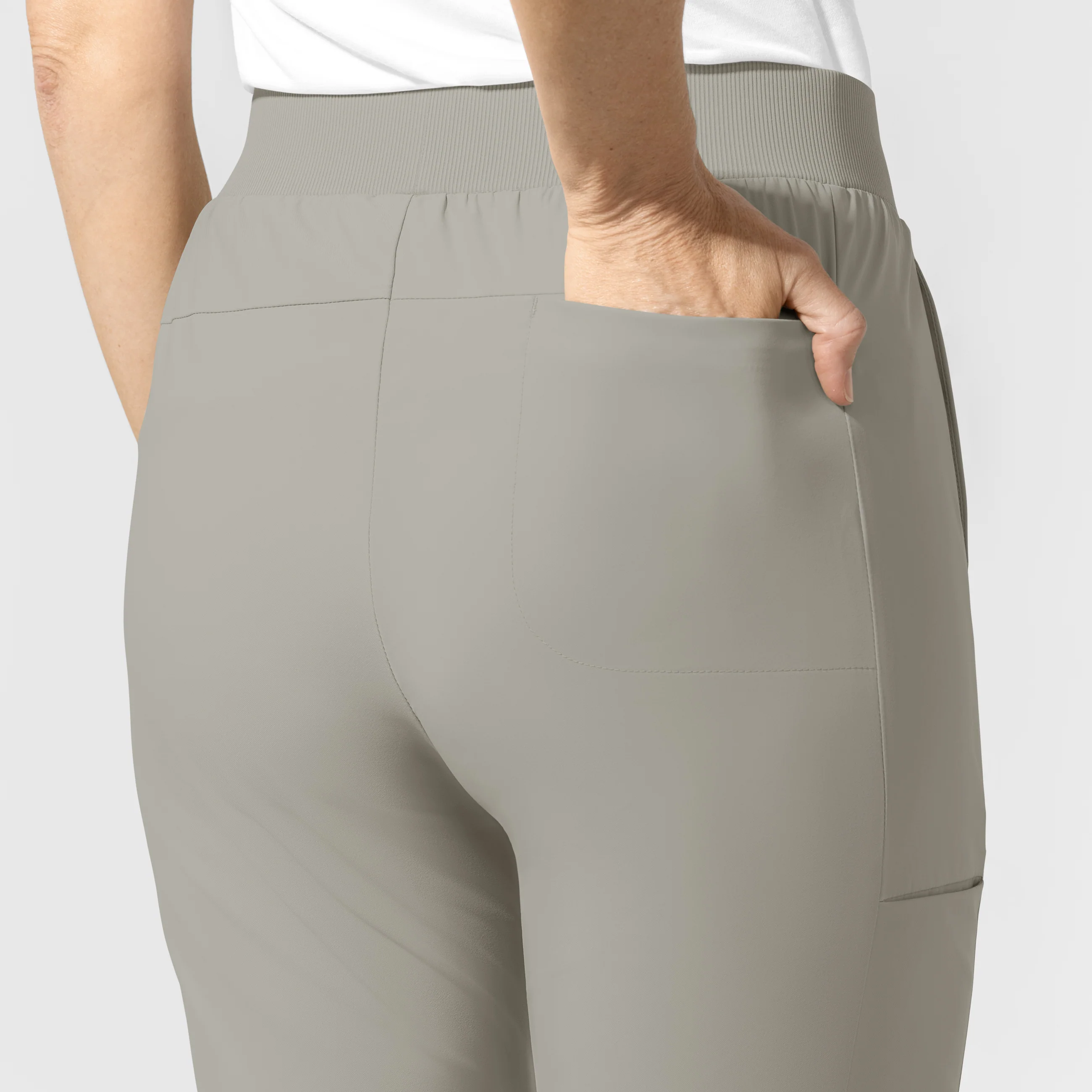 AURA Women's Grace Bootcut Scrub Pant - Cool Gray - Image 10