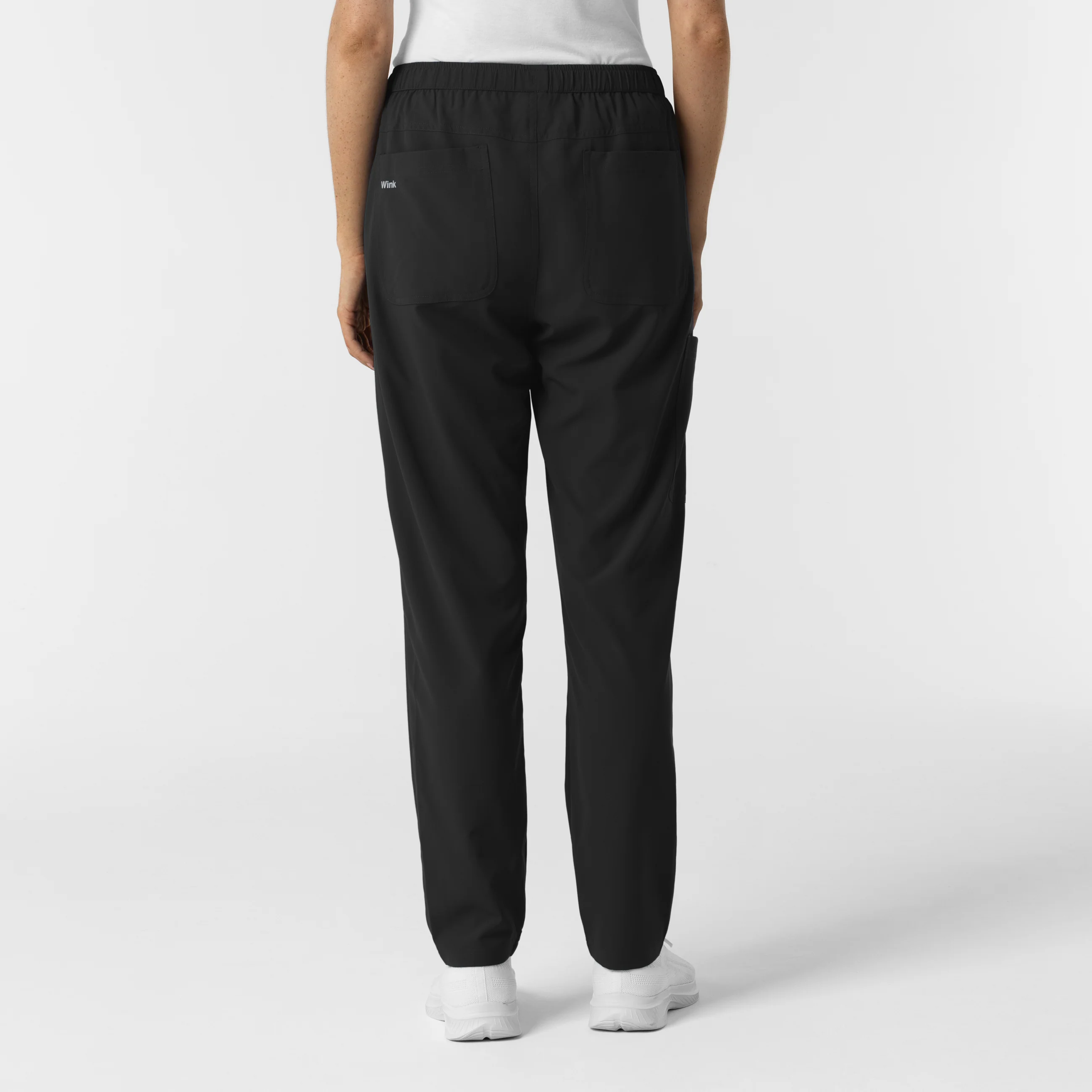 Nurtur Women’s Ankle-Length Slim Scrub Pant - Black - Image 3