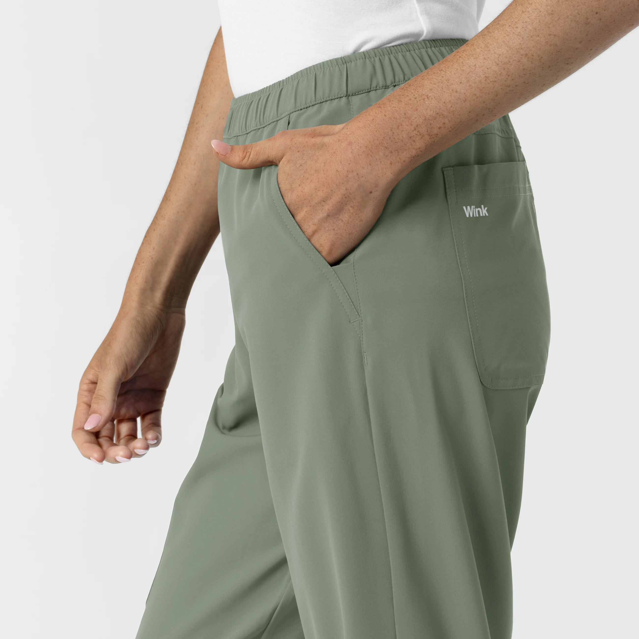 Nurtur Women’s Ankle-Length Slim Scrub Pant - Sage - Image 8