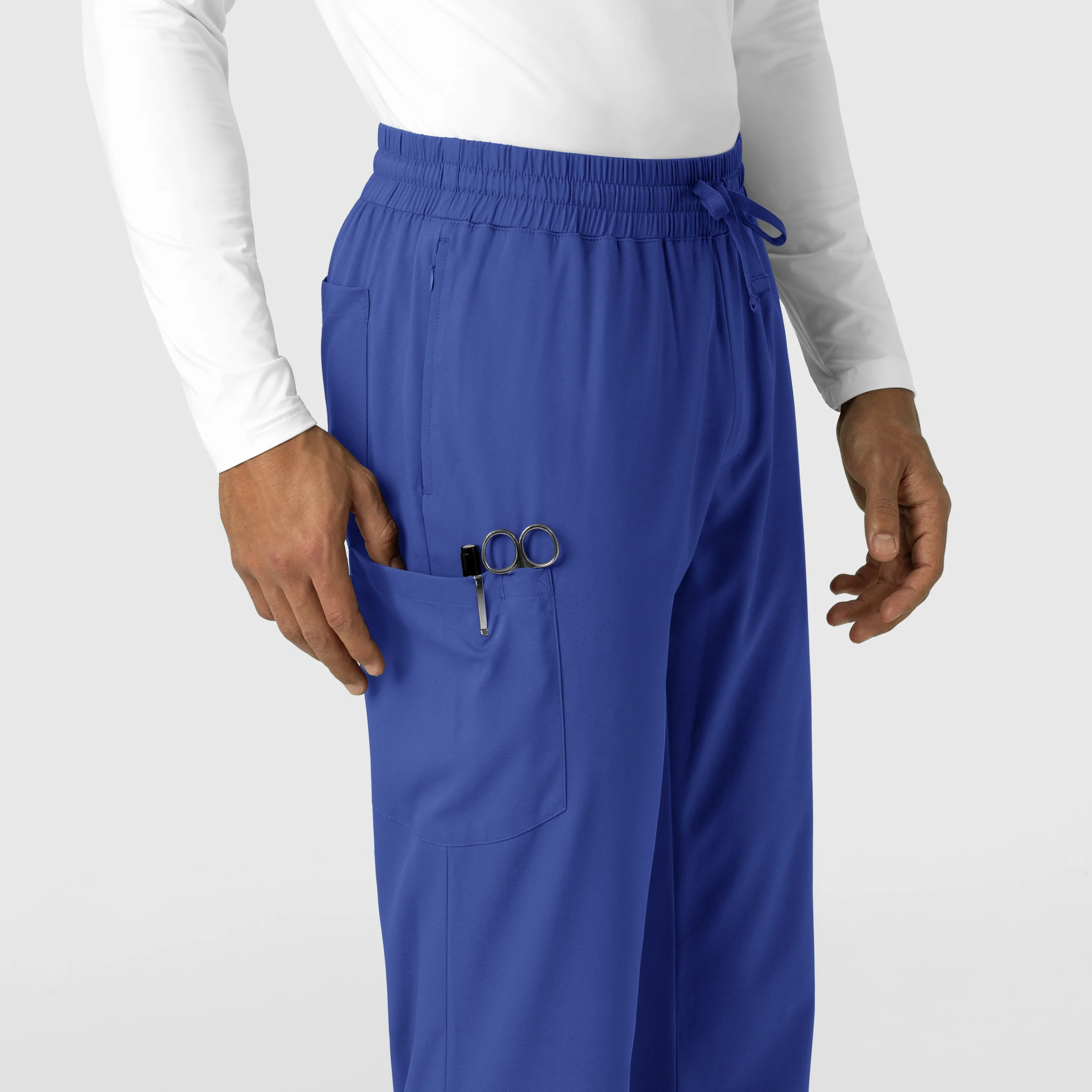Boundless Men's Straight Leg Scrub Pant - Galaxy Blue - Image 8