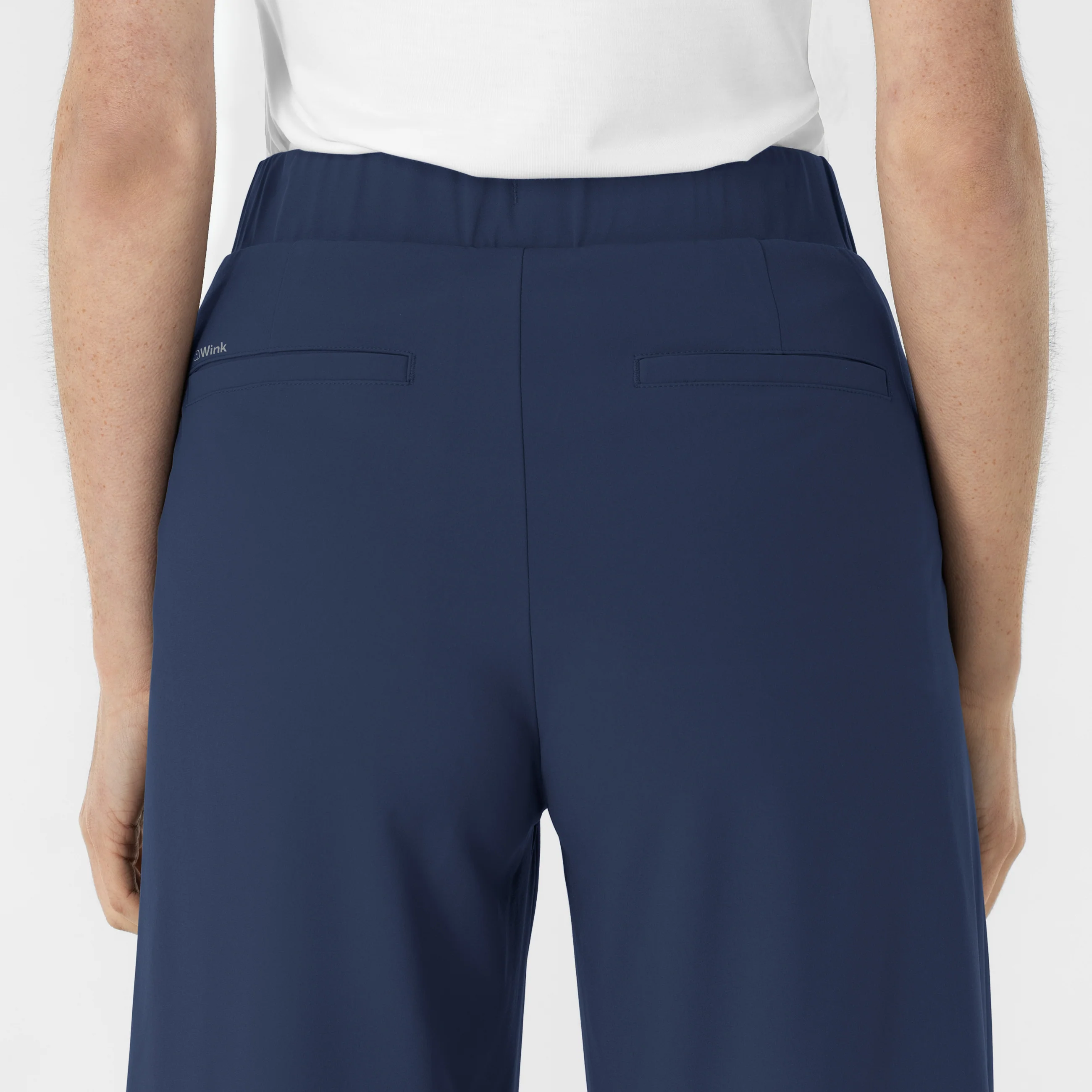 RENEW Women's Cropped Wide Leg Scrub Trouser - Navy - Image 9