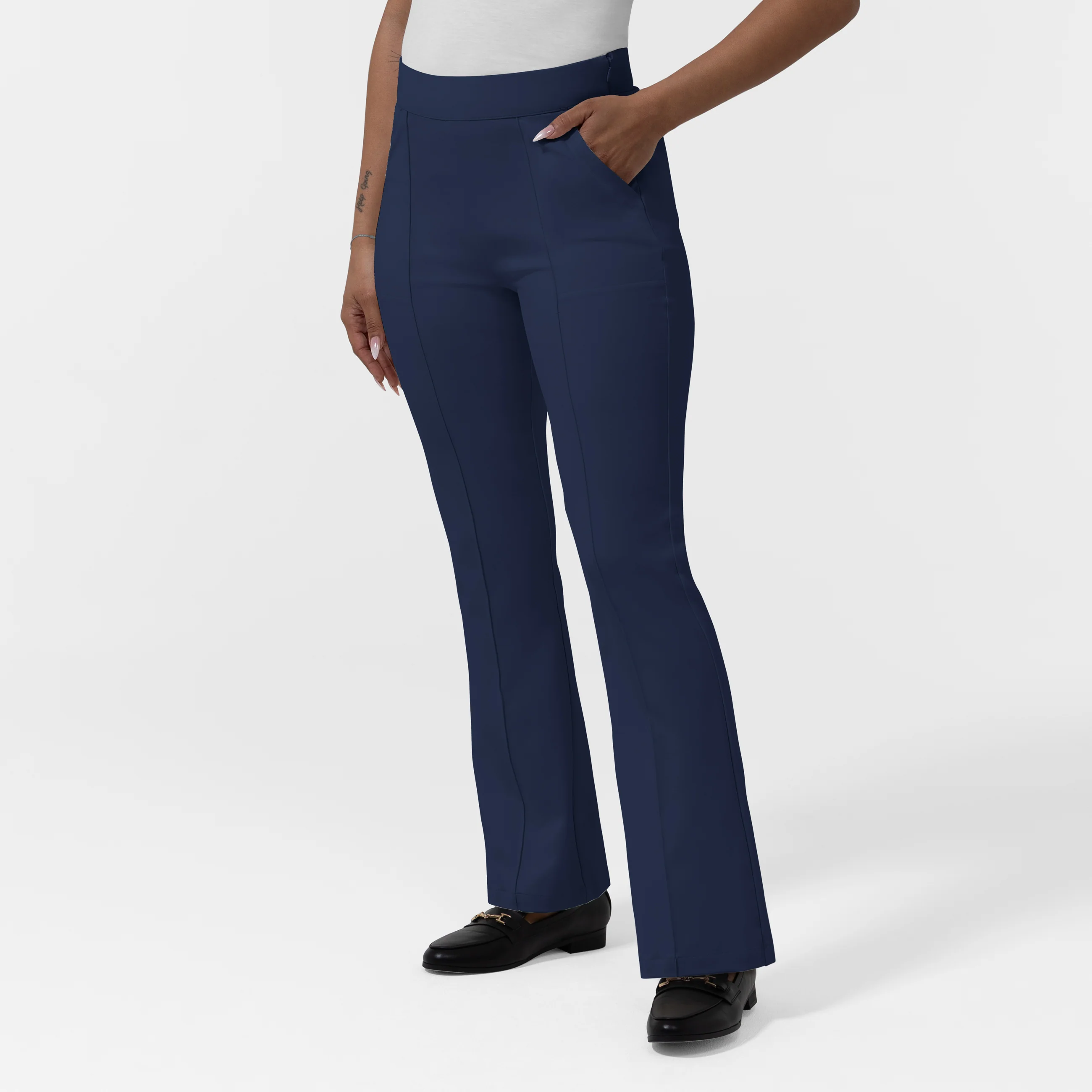 BLK Women’s Bootcut Flare Pant - Navy - Image 4