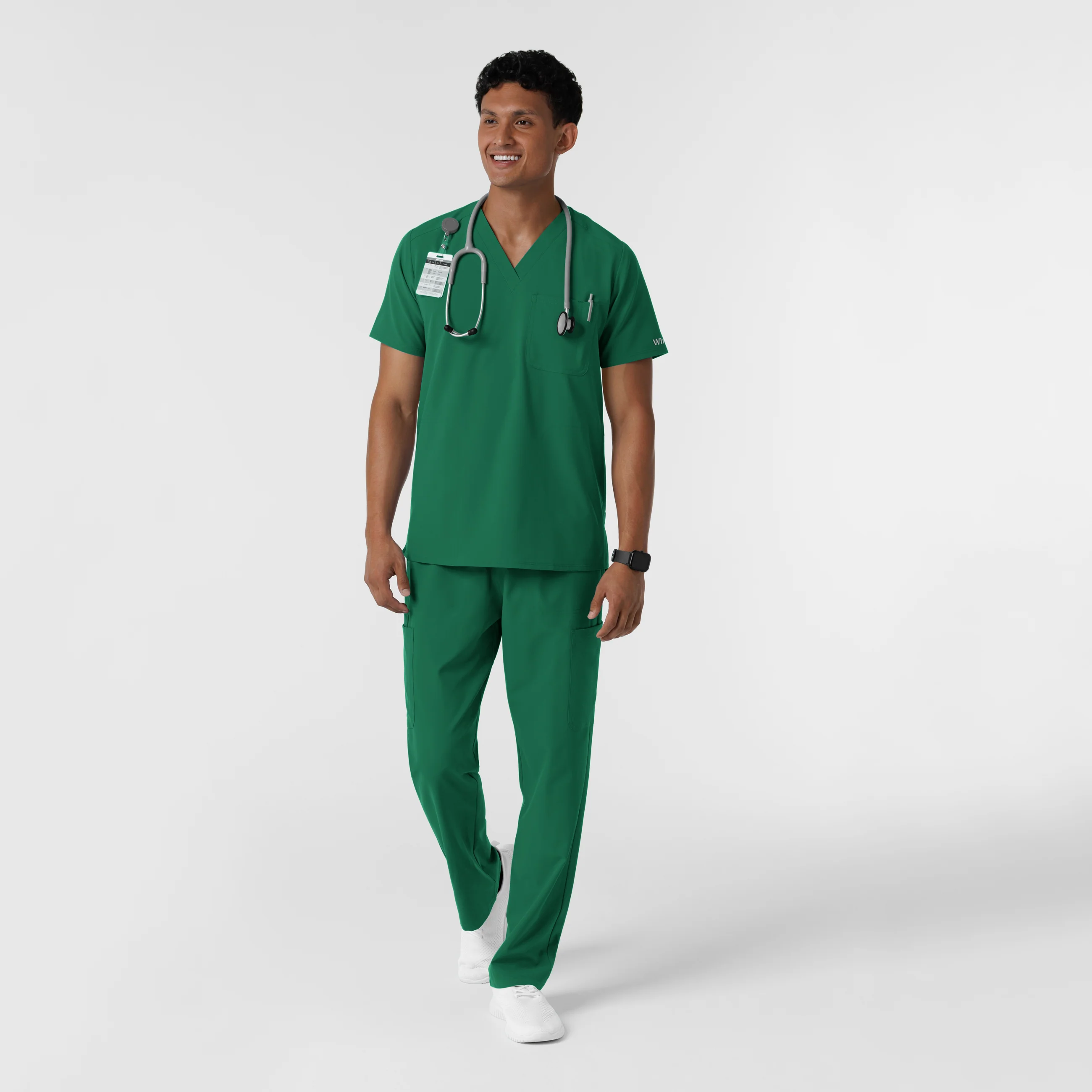 NURTUR Men's Straight Leg Cargo Scrub Pant - Hunter - Image 3