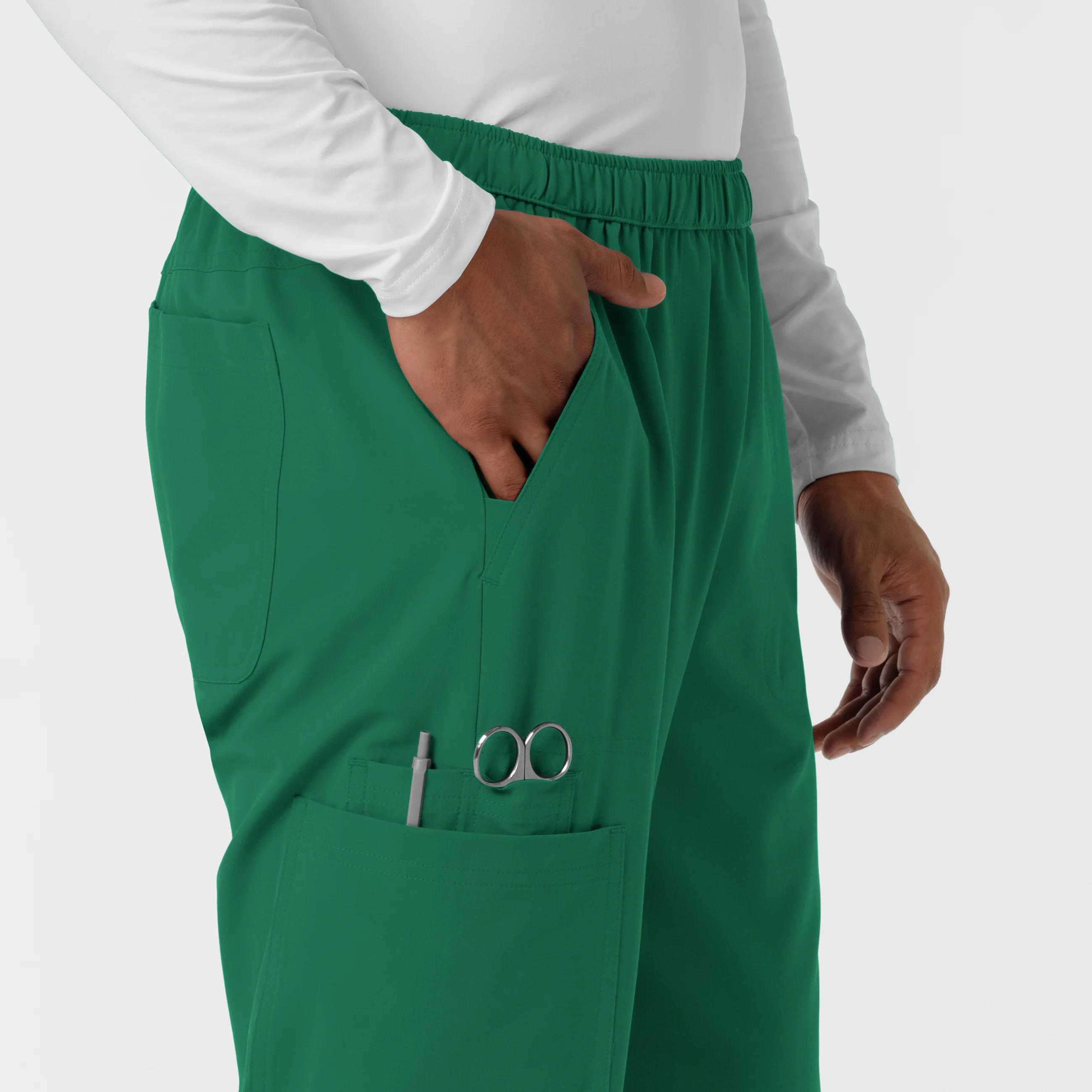 NURTUR Men's Straight Leg Cargo Scrub Pant - Hunter - Image 7