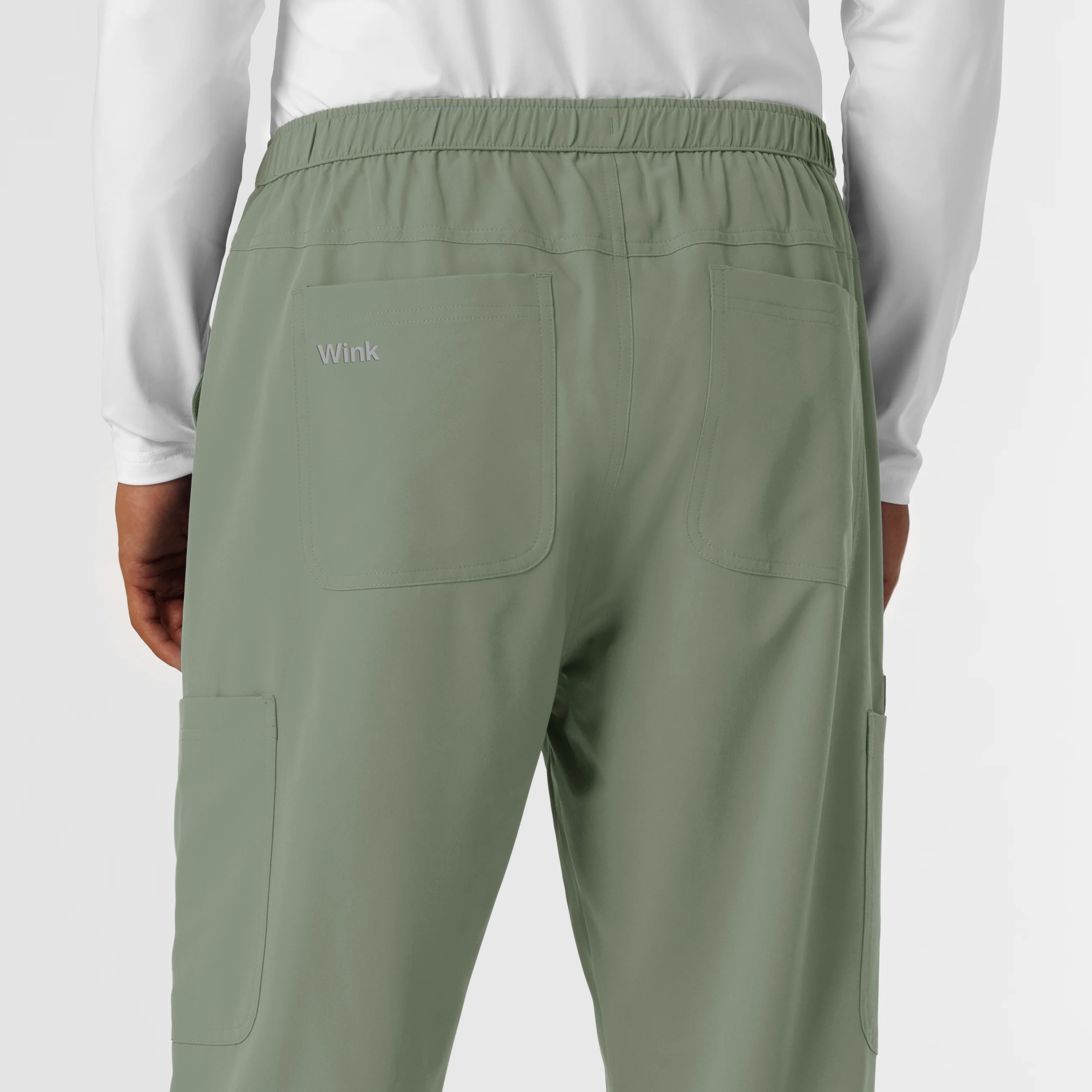 NURTUR Men's Straight Leg Cargo Scrub Pant - Sage - Image 11