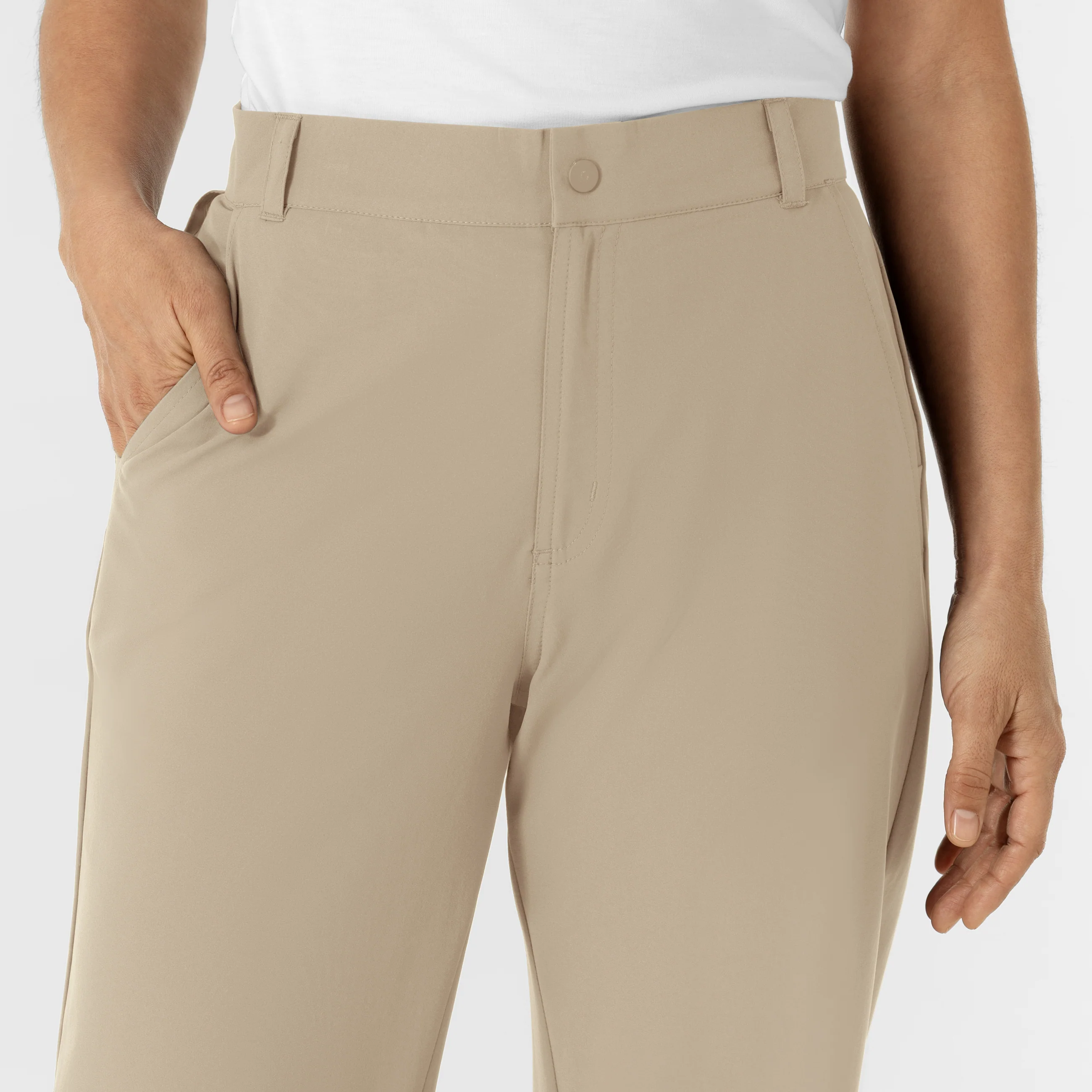 NURTUR Women’s Scrub Chino Pant - Stone - Image 8