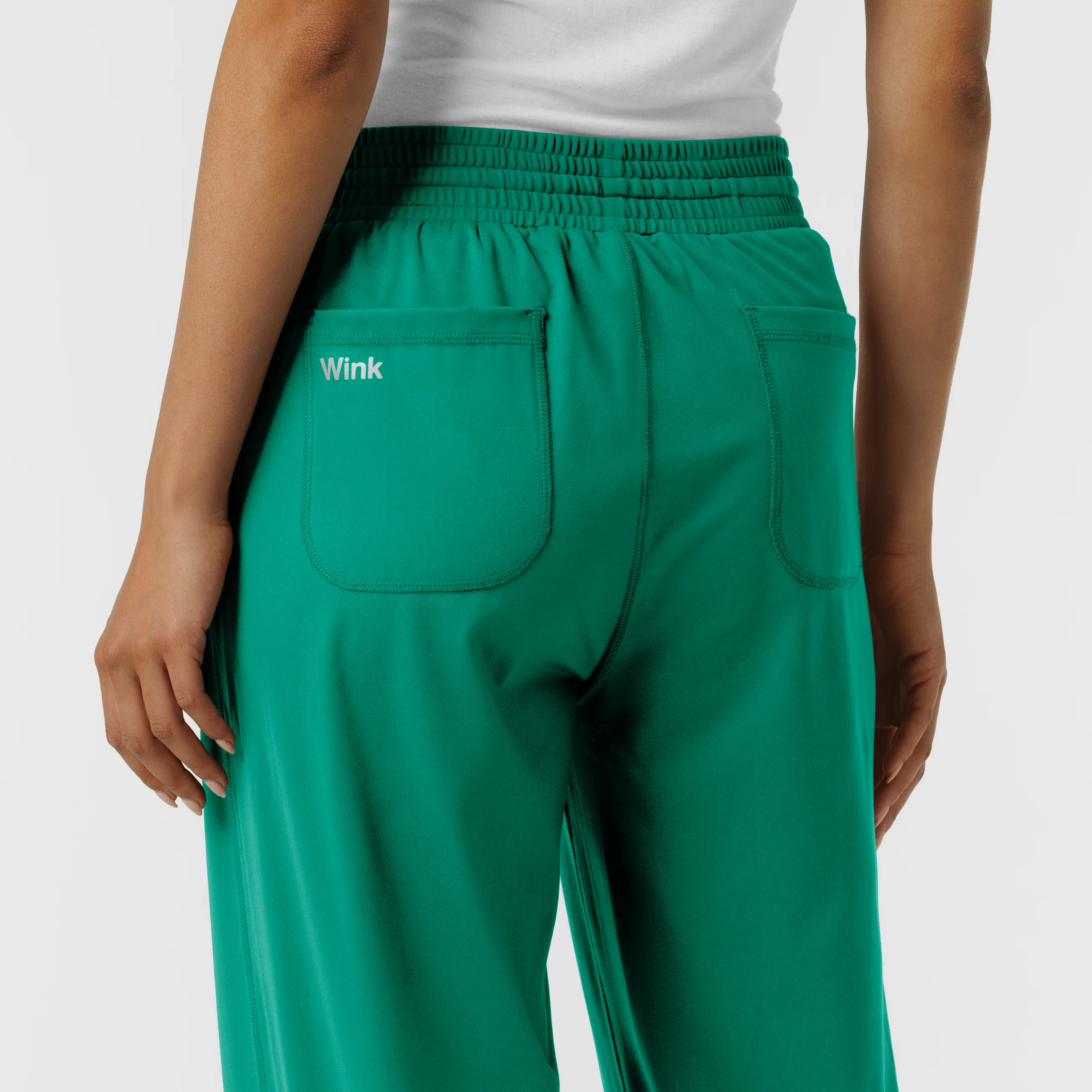 RENEW Knit Women's Wide Leg Scrub Pant - Bahama Breeze - Image 9