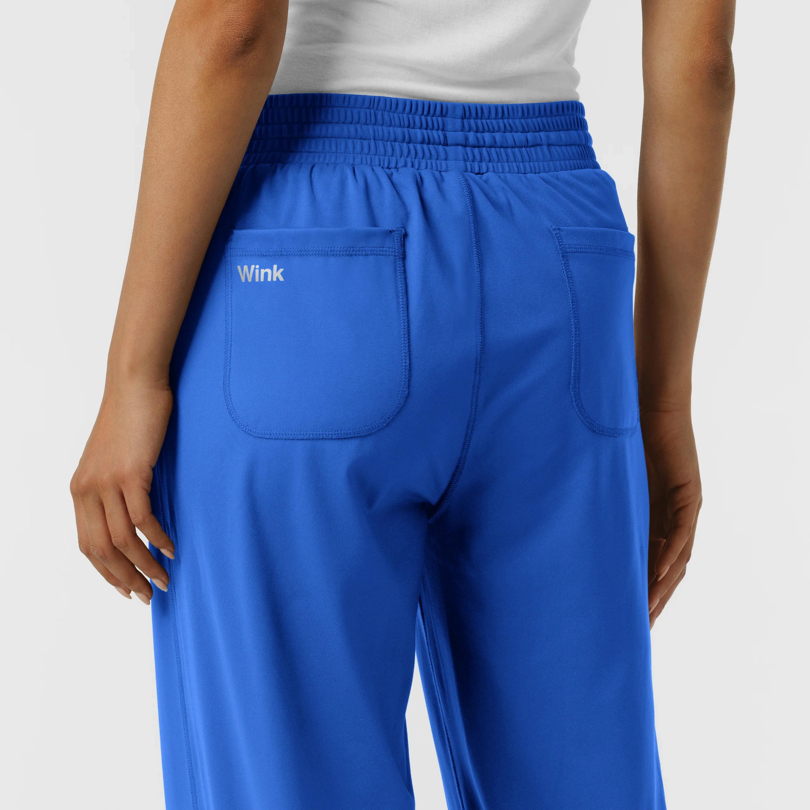 RENEW Knit Women's Wide Leg Scrub Pant - Royal - Image 10