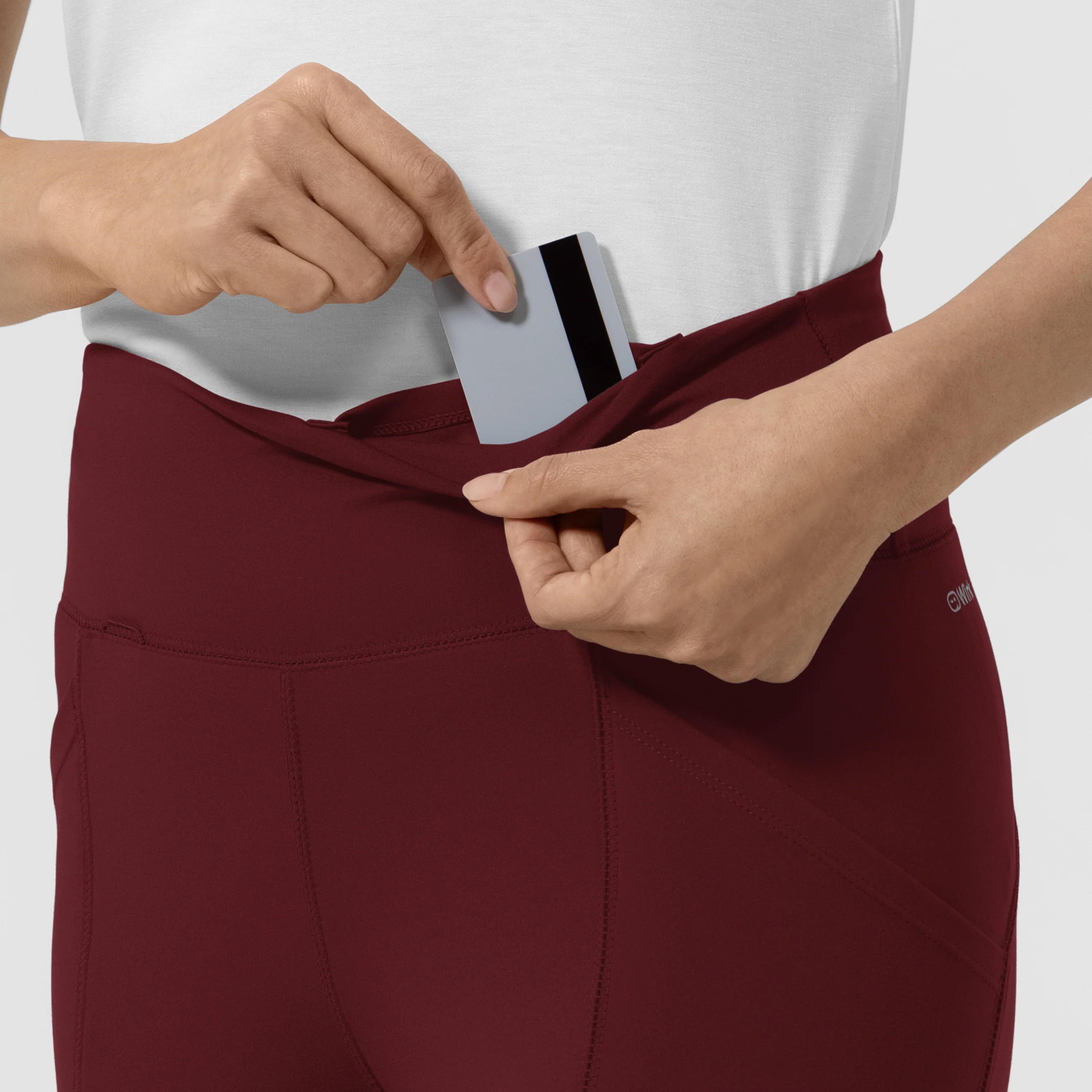 RENEW Knit Women's Straight Leg Yoga Pant - Burgundy - Image 5