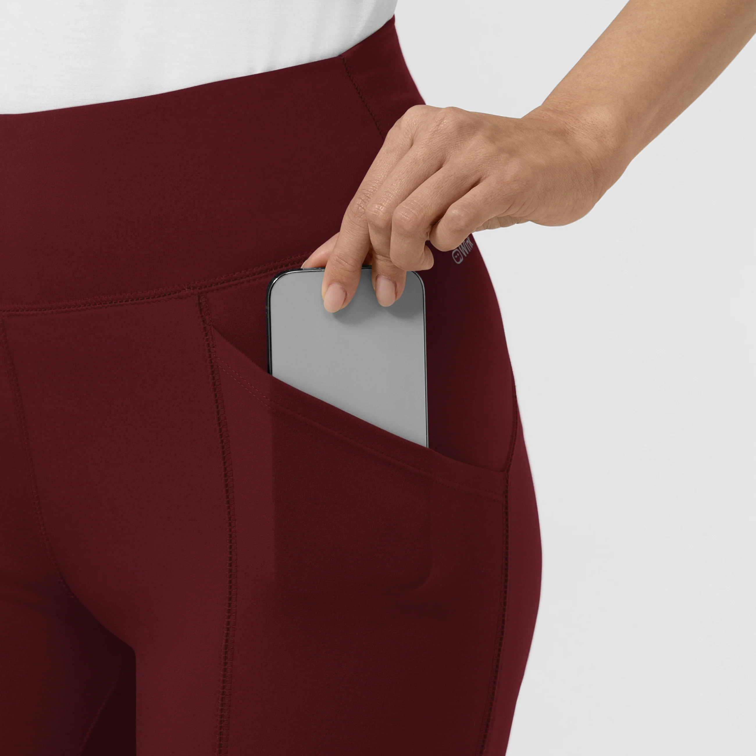 RENEW Knit Women's Straight Leg Yoga Pant - Burgundy - Image 7