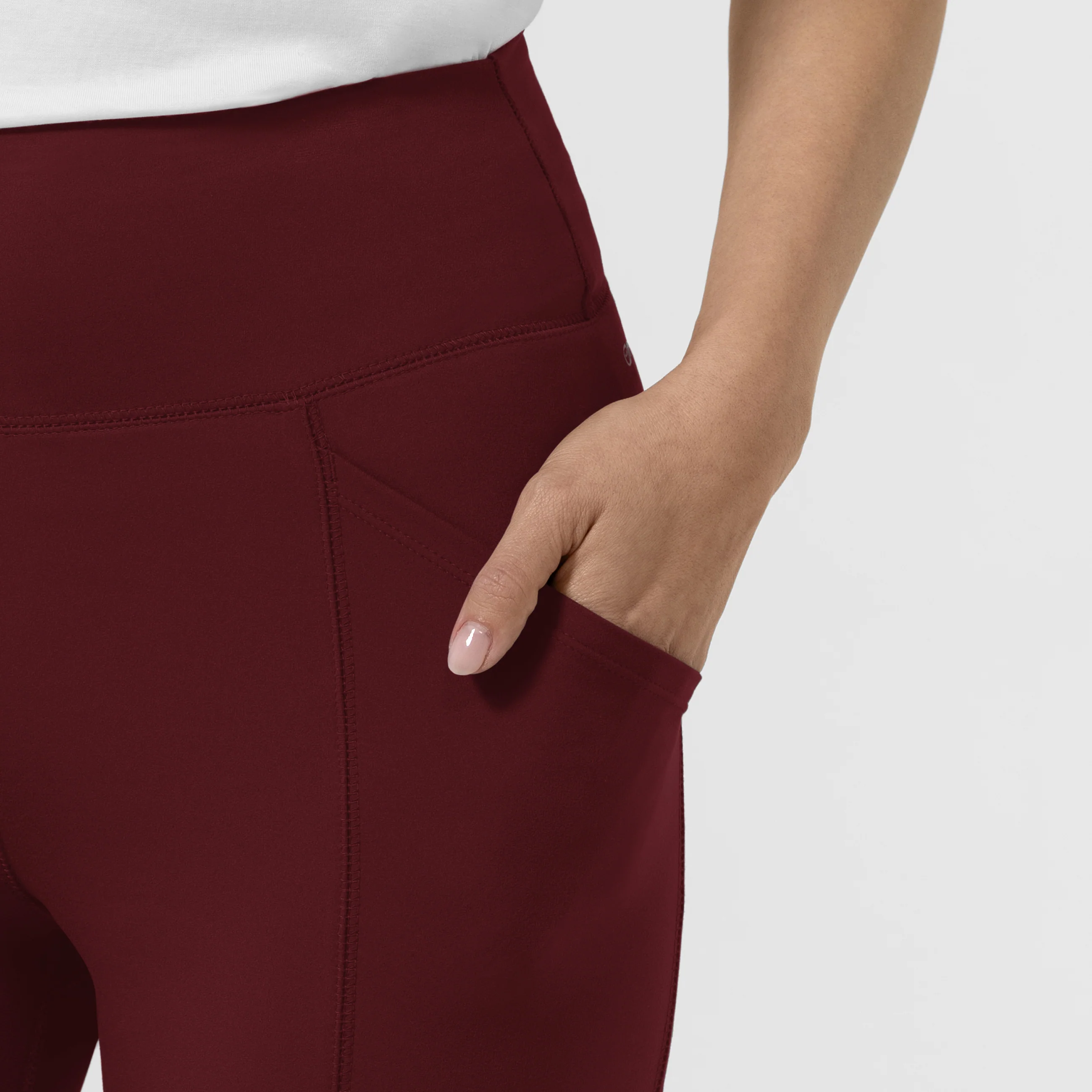 RENEW Knit Women's Straight Leg Yoga Pant - Burgundy - Image 9