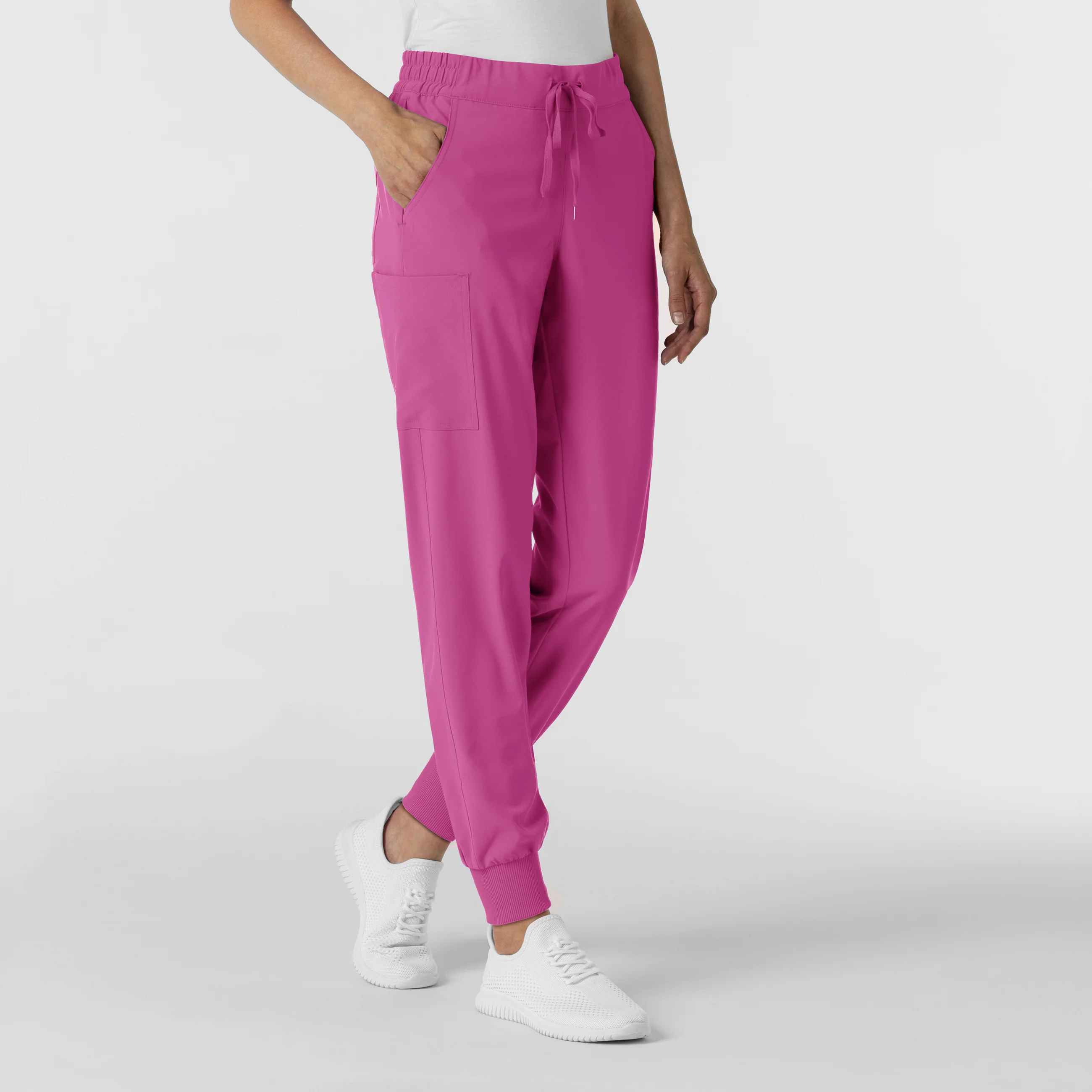 RENEW Women's Jogger Scrub Pant - Raspberry - Image 4