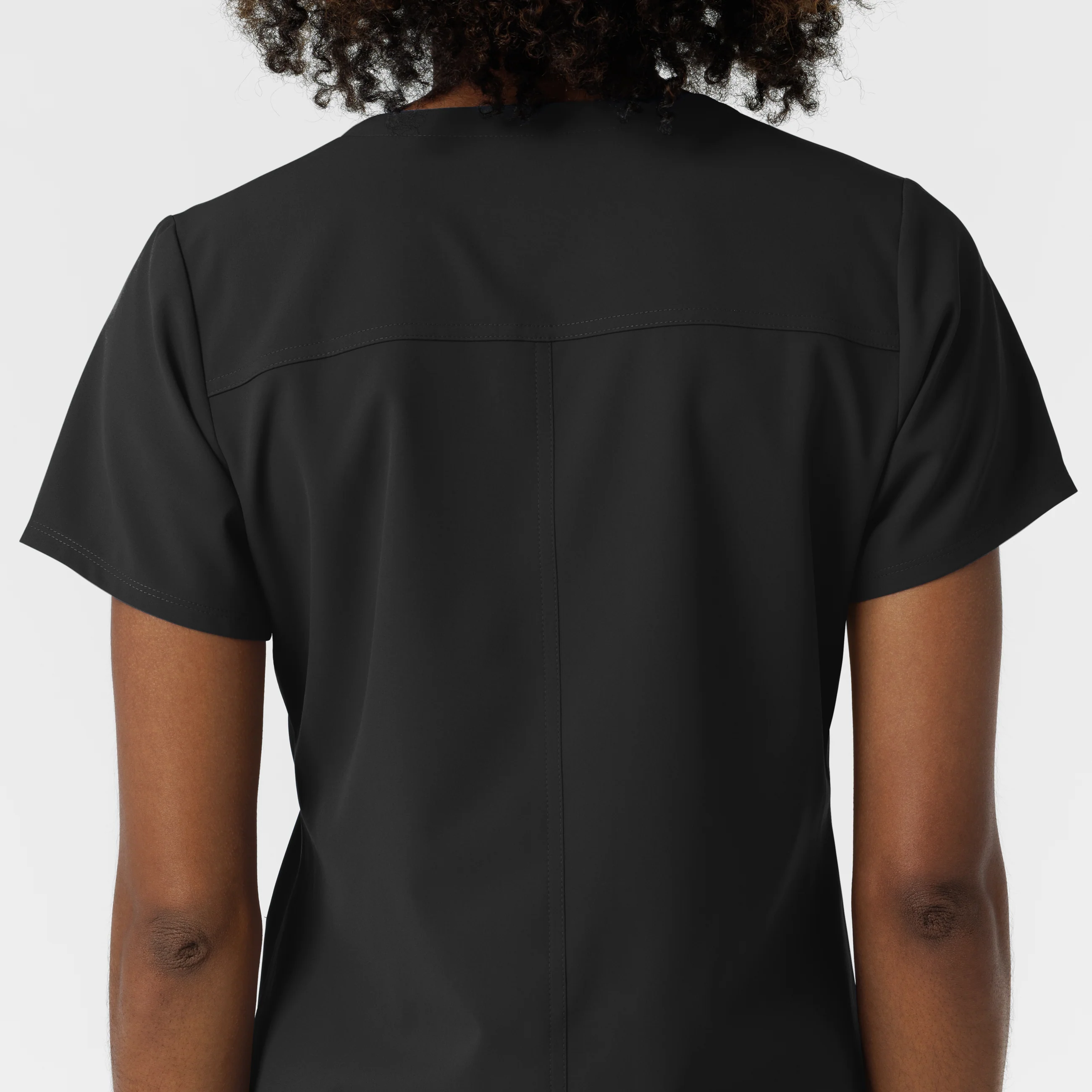 NURTUR Women's V-Neck Scrub Top - Black - Image 11
