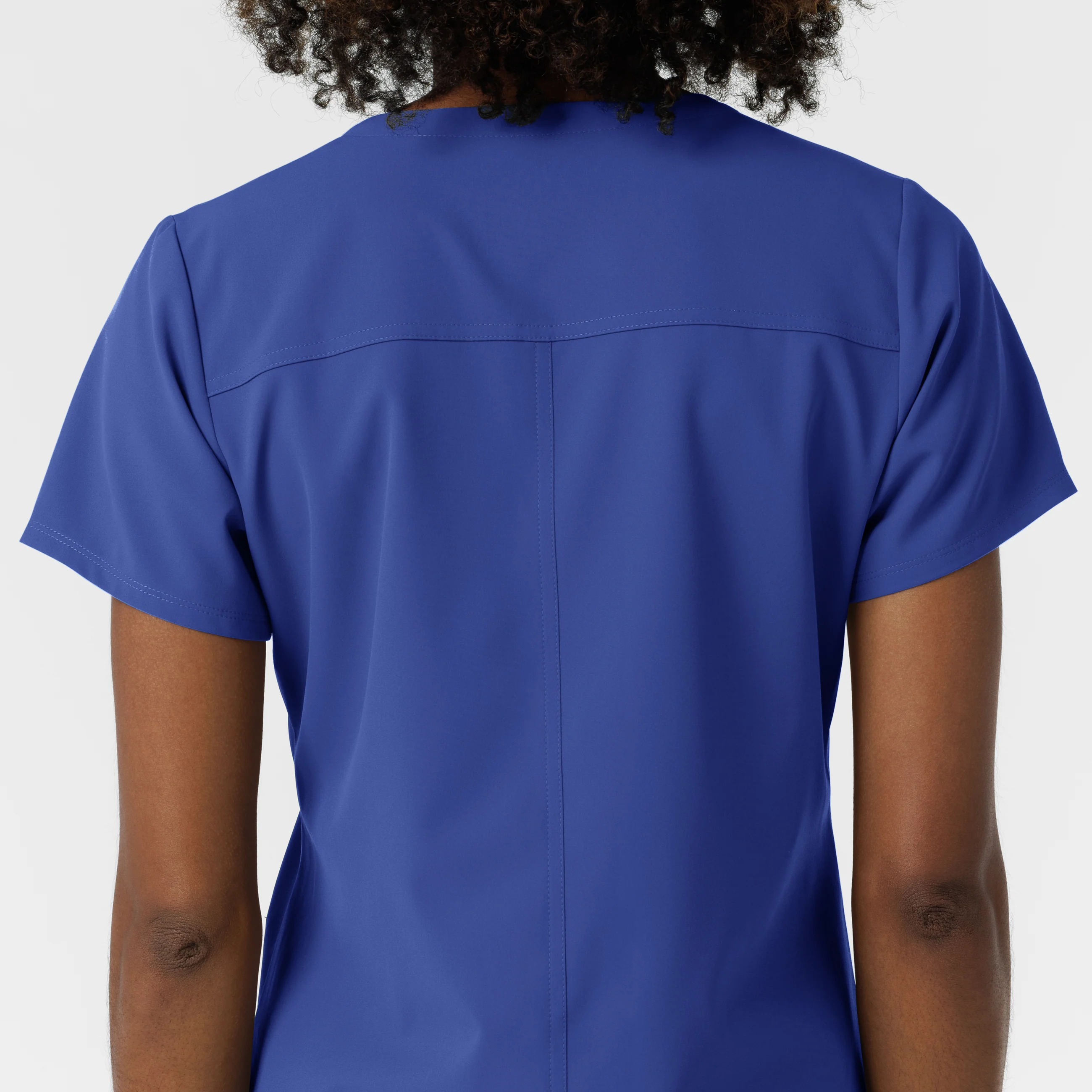 NURTUR Women's V-Neck Scrub Top - Galaxy Blue - Image 11