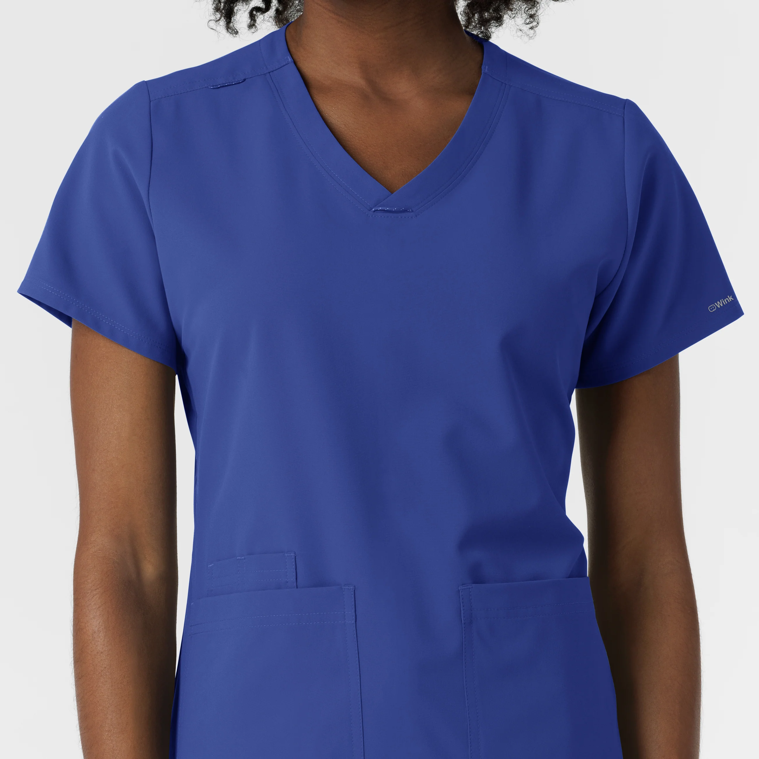 NURTUR Women's V-Neck Scrub Top - Galaxy Blue - Image 6