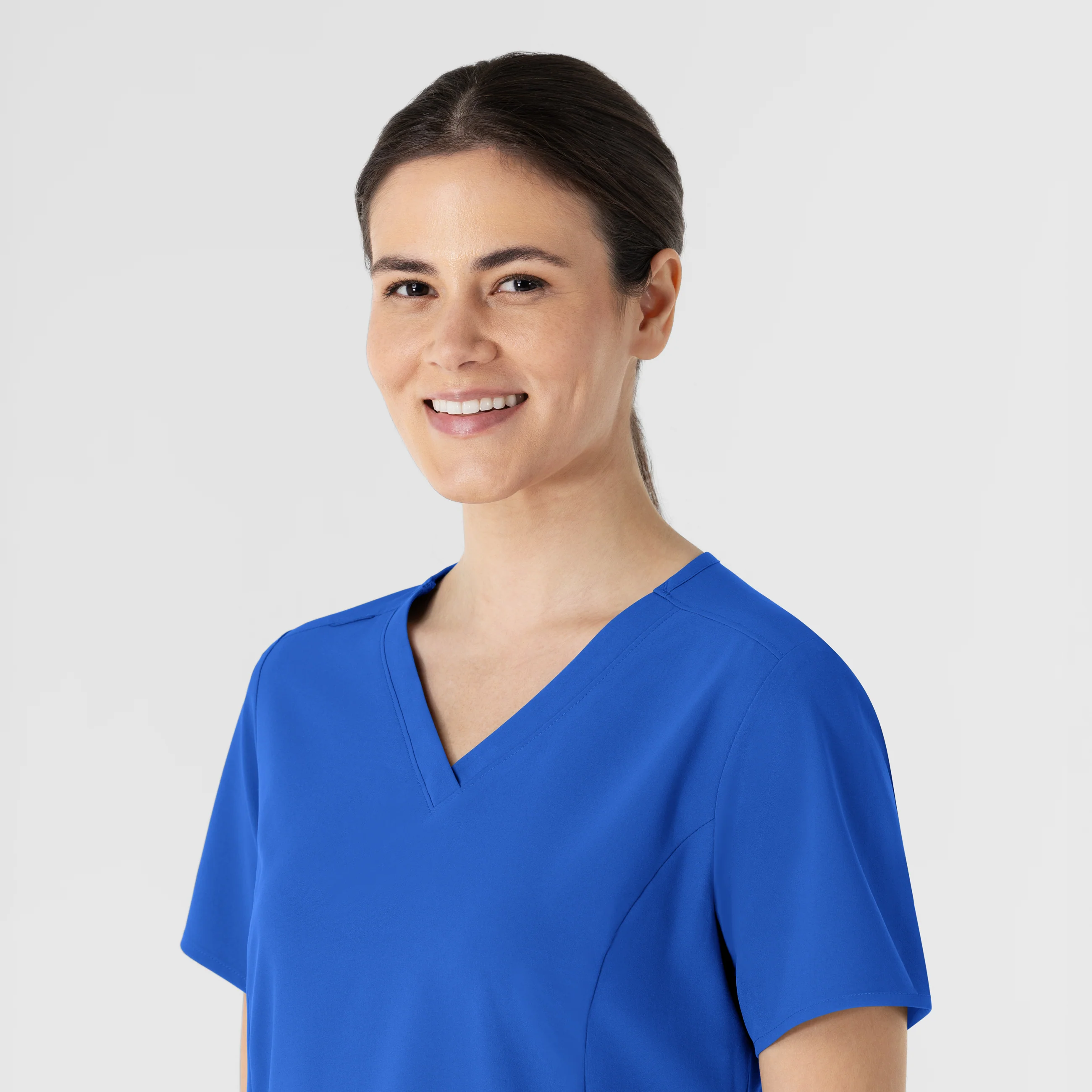 RENEW Women's V-Neck Scrub Top - Royal - Image 10