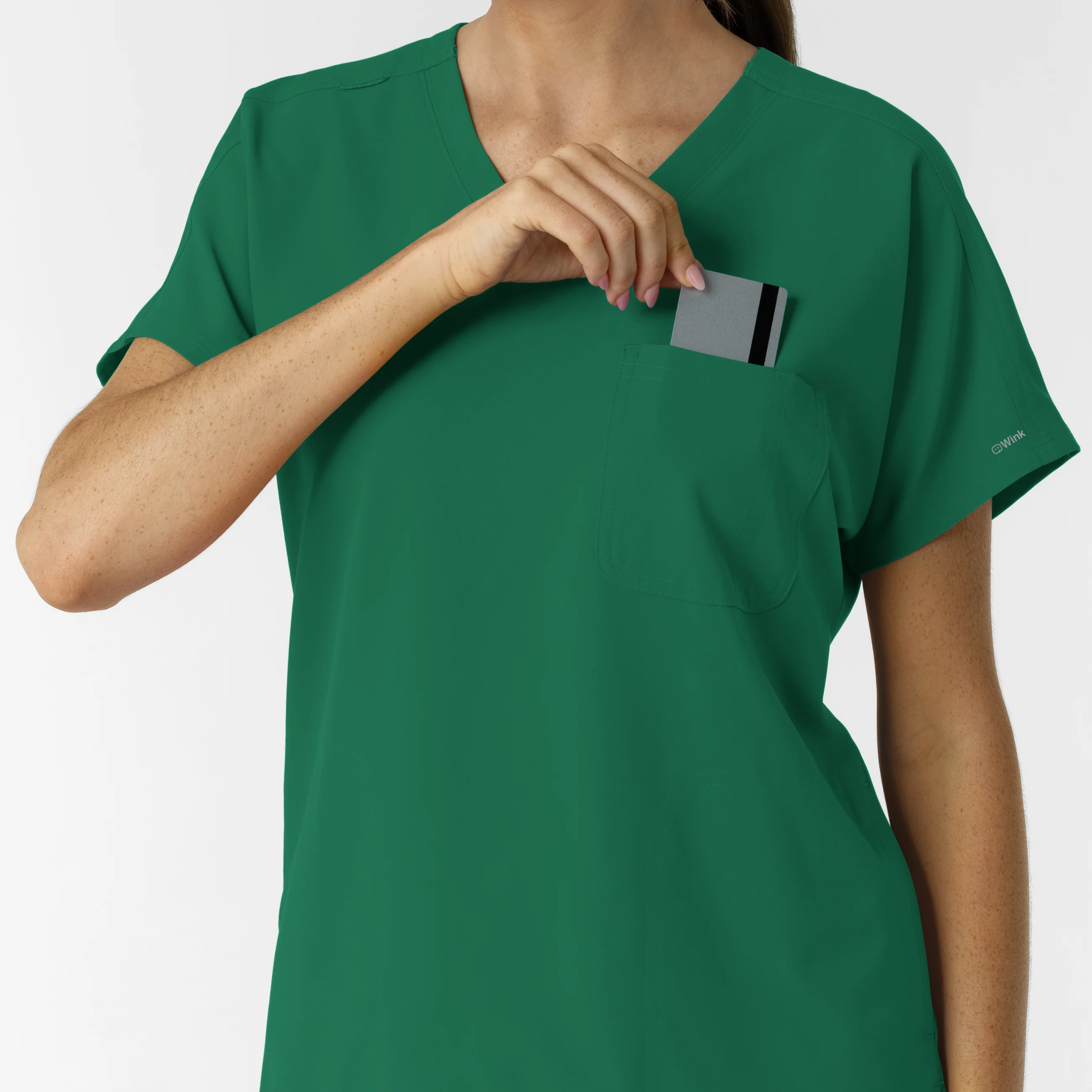 NURTUR Women's Drop Shoulder Tunic Scrub Top - Hunter - Image 7