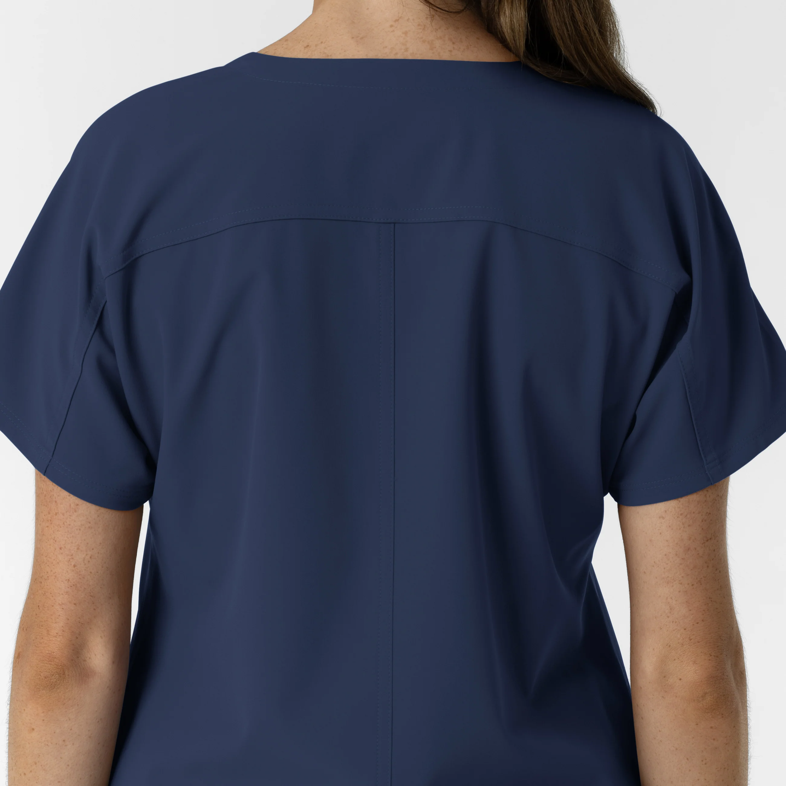 NURTUR Women's Drop Shoulder Tunic Scrub Top - Navy - Image 10