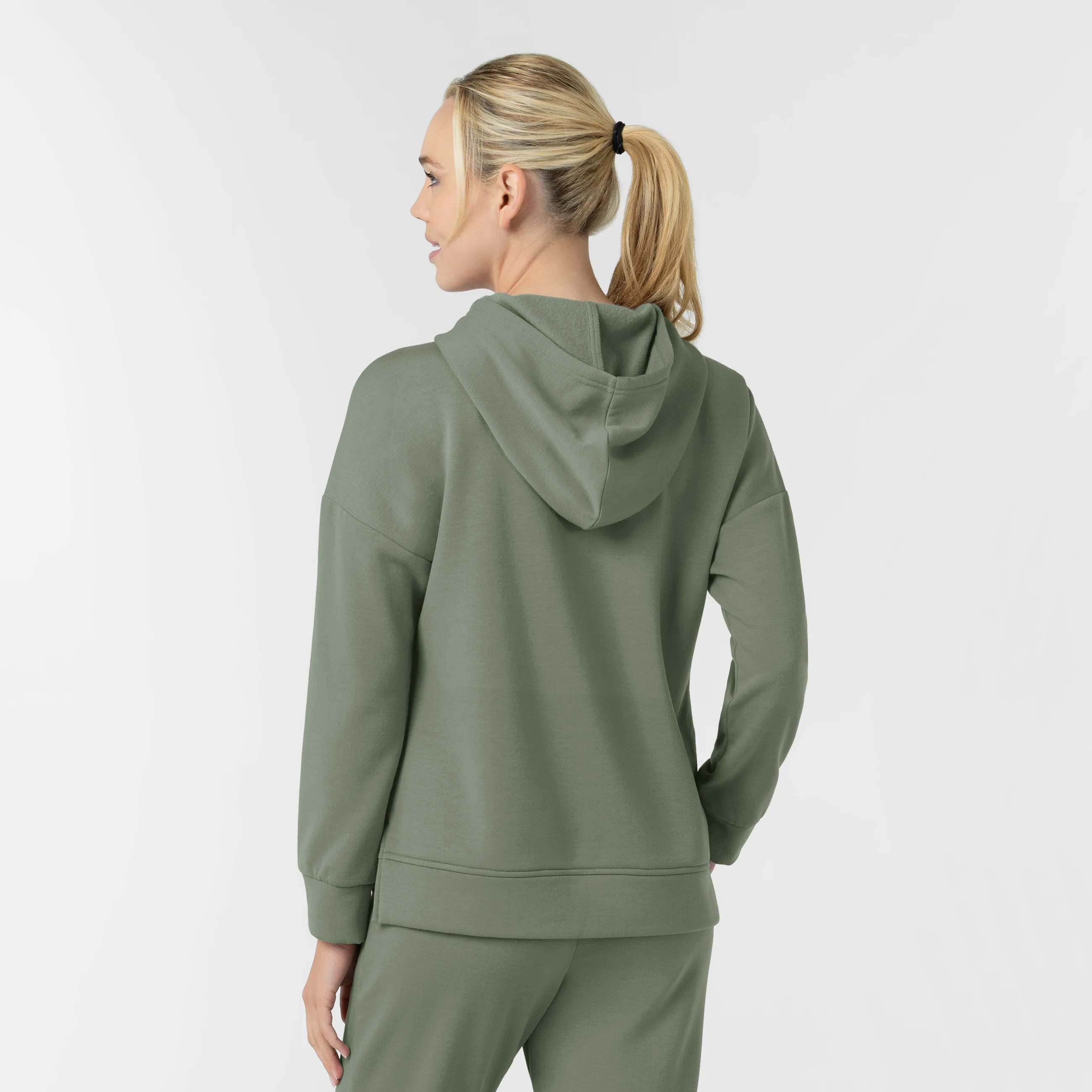 Unwind & Lounge Women's Fleece Hoodie - Sage - Image 3