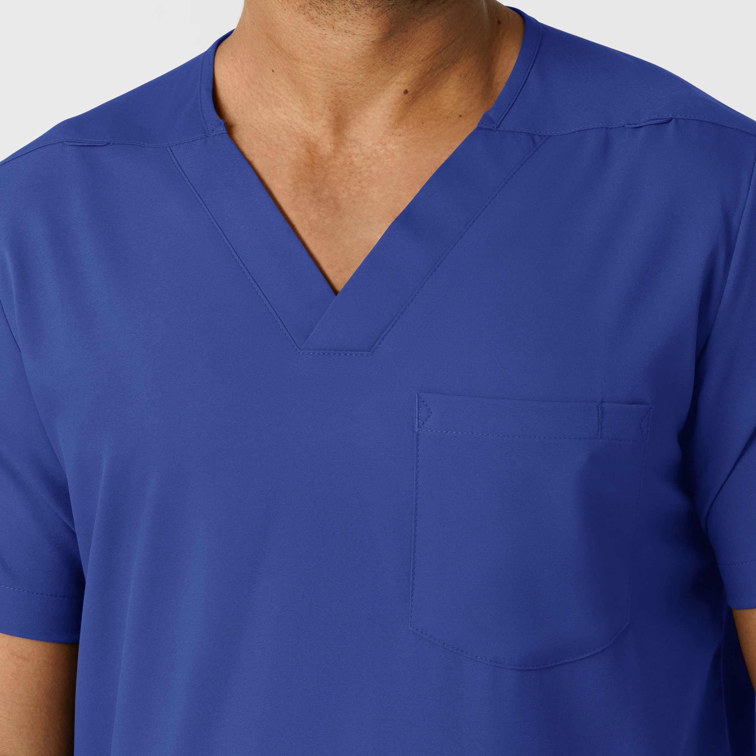 Boundless Men's Multi Pocket V-Neck Scrub Top - Galaxy Blue - Image 5