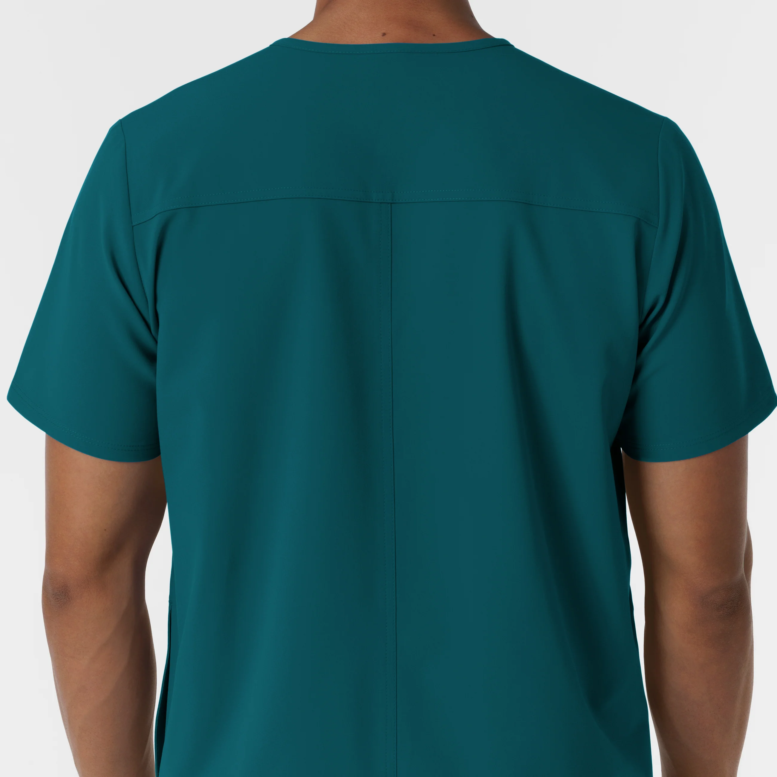 NURTUR Men's V-Neck Scrub Top - Caribbean - Image 9