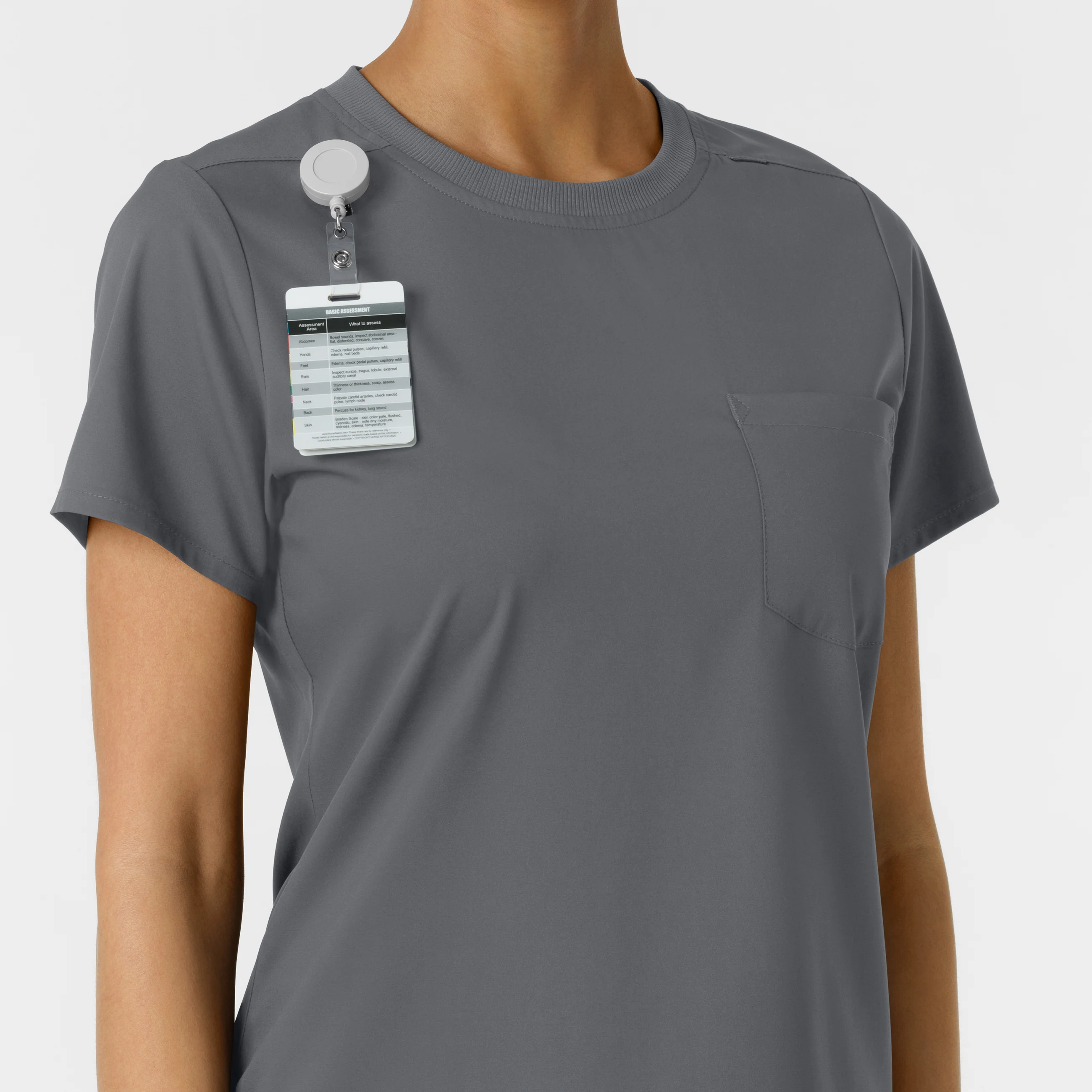 Boundless Women's Classic Scrub Tee - Pewter - Image 7