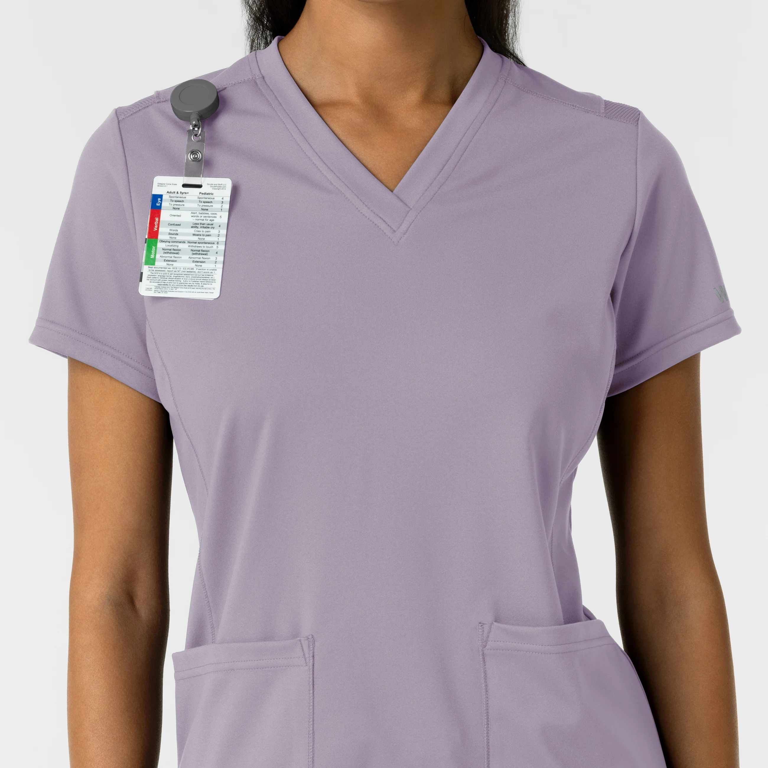 RENEW Knit Women's 2-Pocket Scrub Top - Wisteria - Image 6