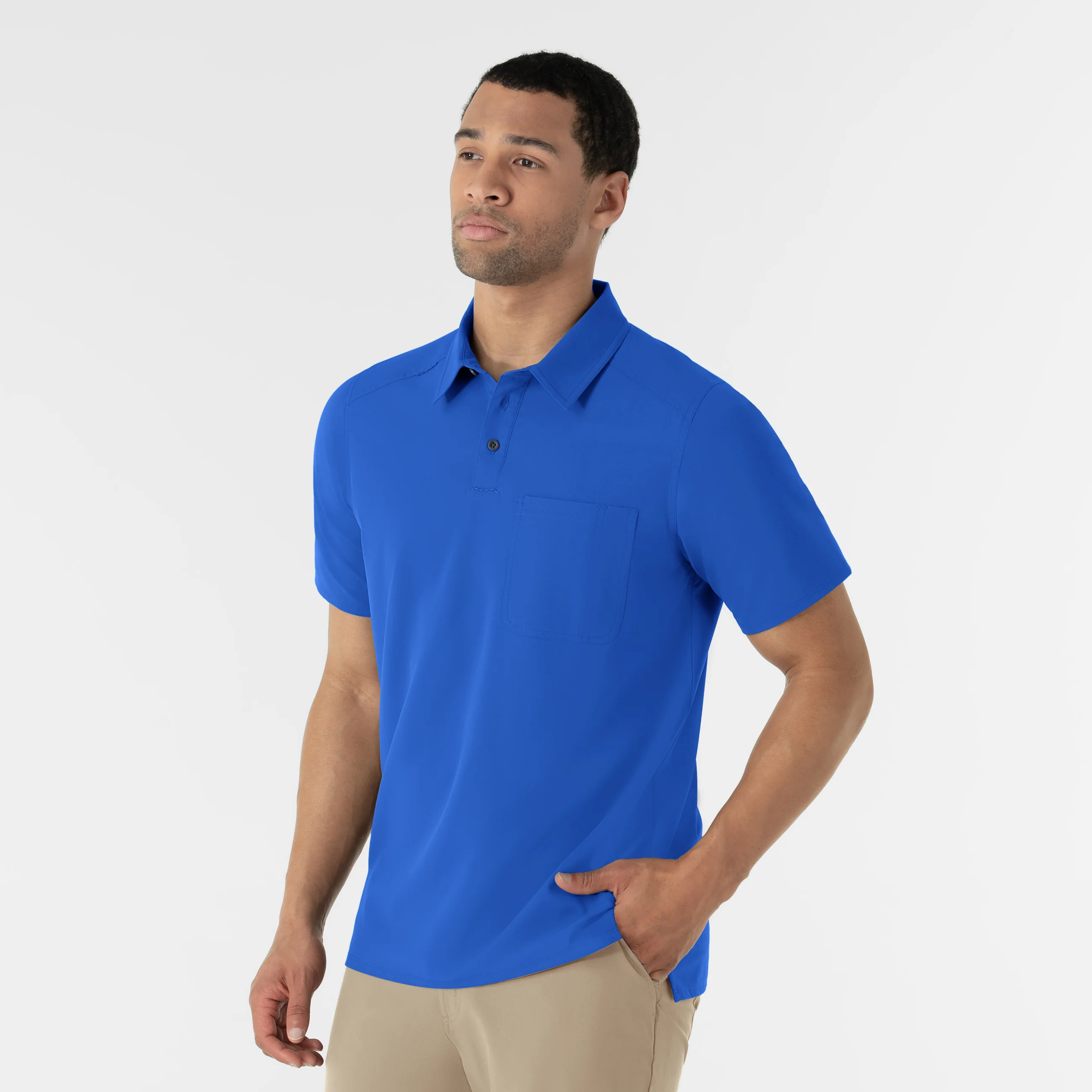 NURTUR Men's Polo - Royal - Image 4