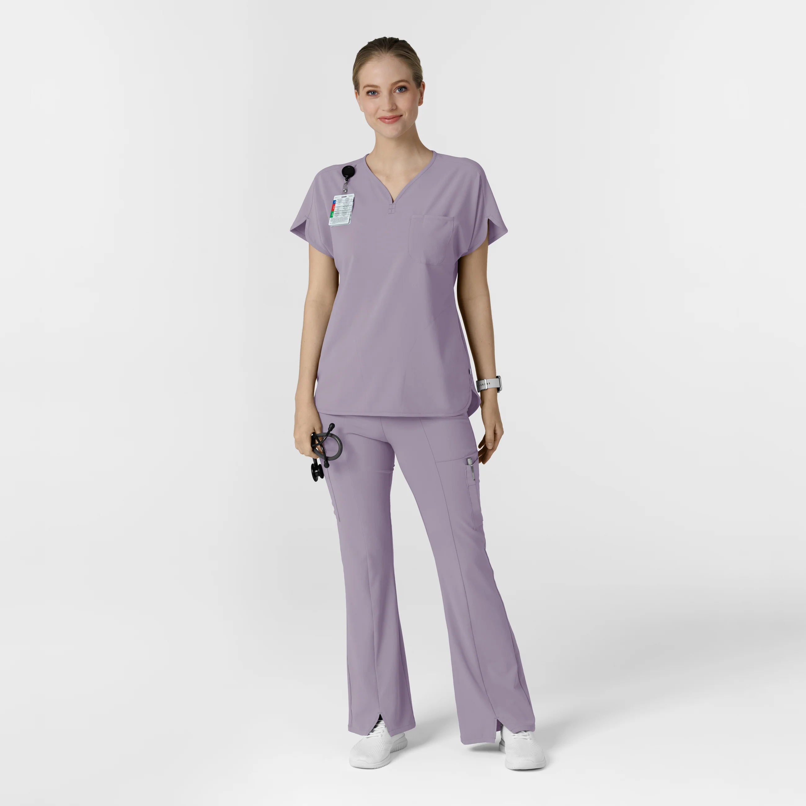 RENEW Women's Dolman Scrub Top - Wisteria - Image 3