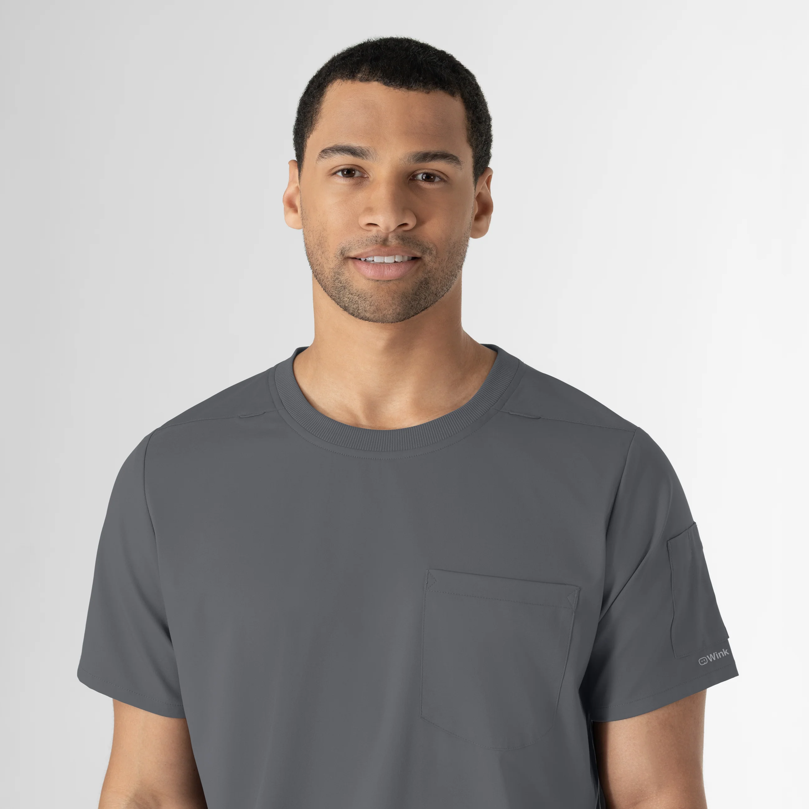Boundless Men’s Classic Tee Scrub Top - Pewter - Image 8