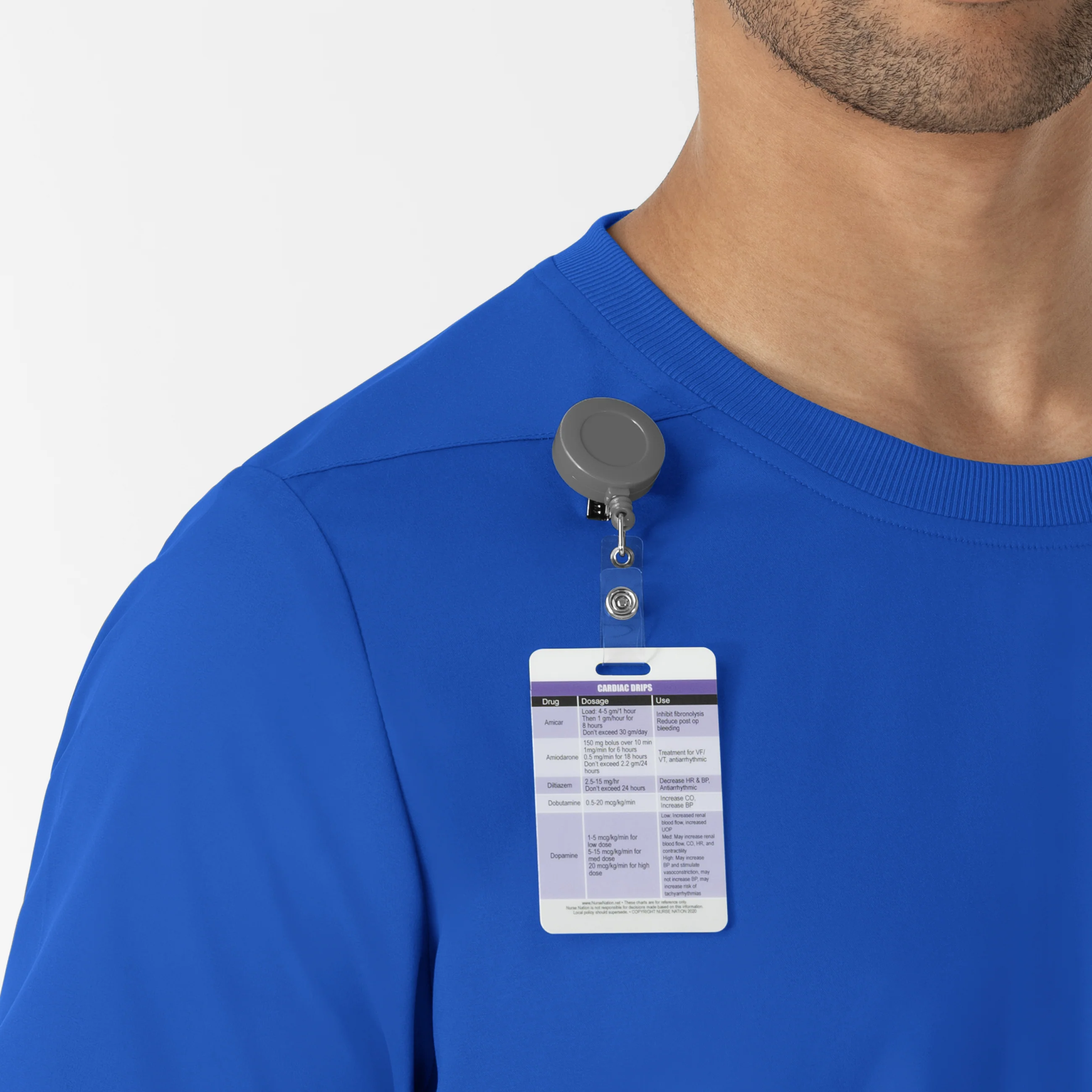Boundless Men’s Classic Tee Scrub Top - Royal - Image 7