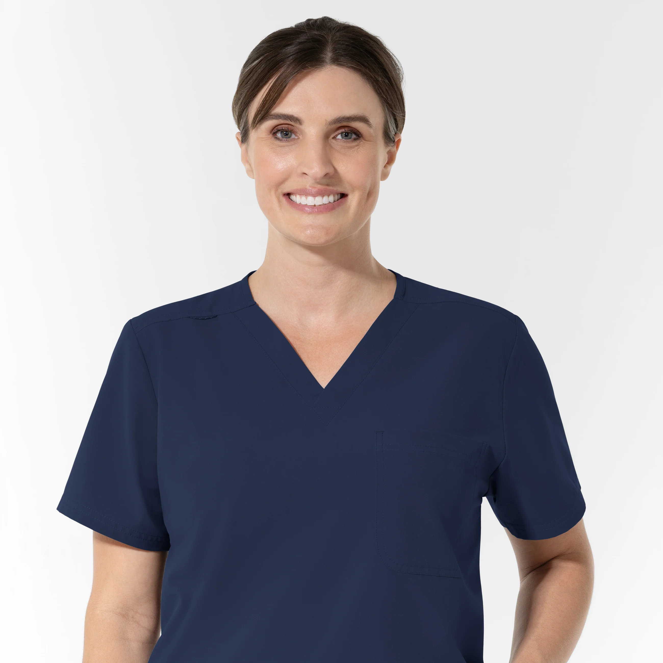 NURTUR Unisex V-Neck Scrub Top - Navy - Image 5