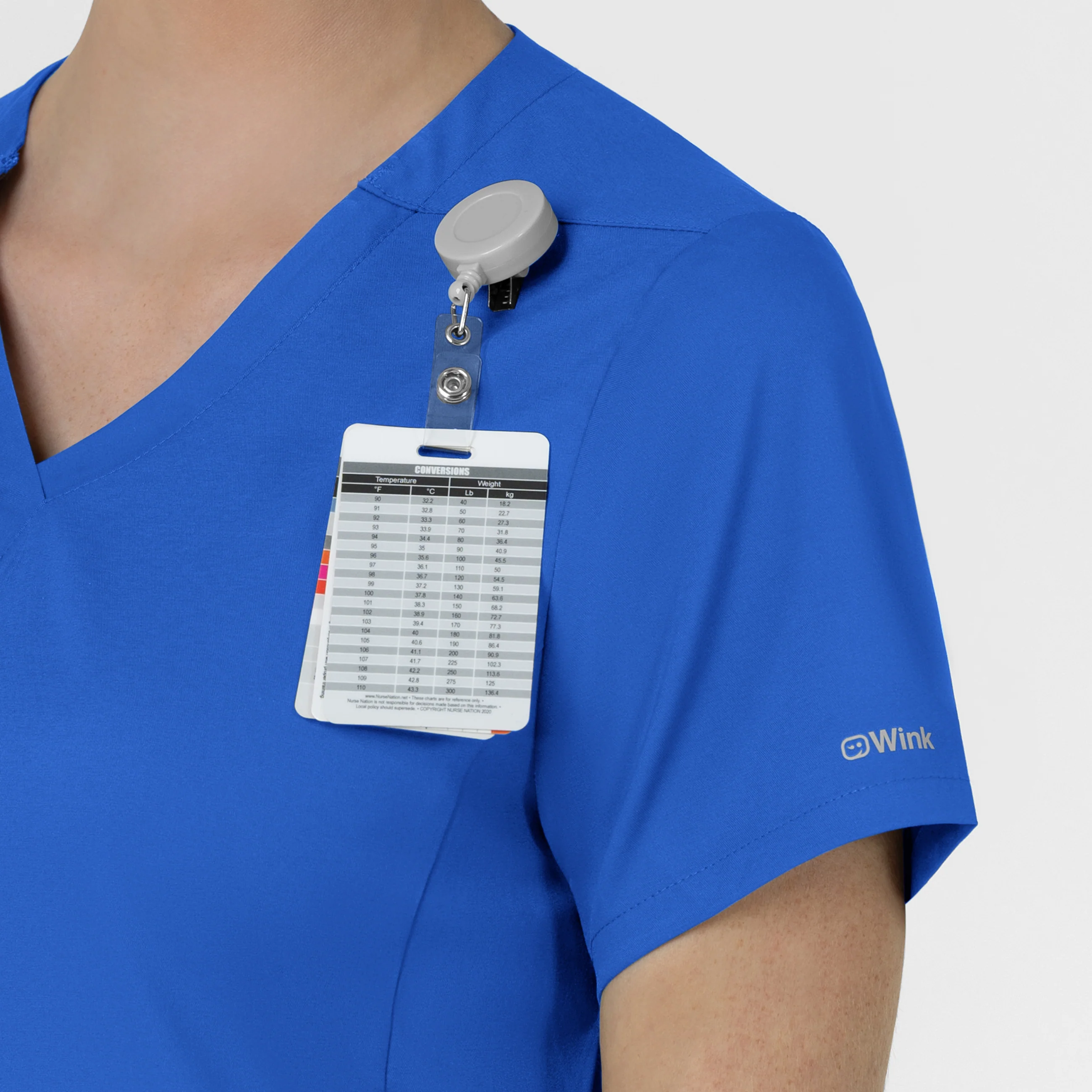 Boundless Women's Slip in Pockets V-Neck Scrub Top - Royal - Image 5